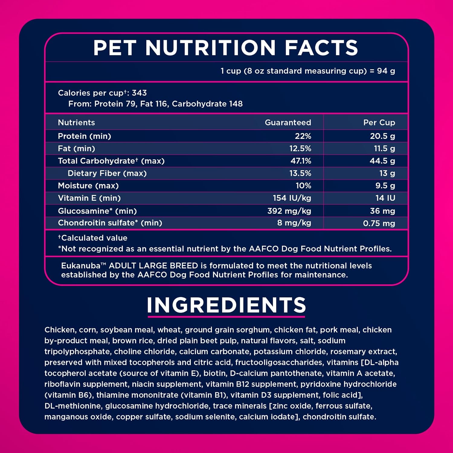 Eukanuba Adult Large Breed Dry Dog Food, 35 lb Bag