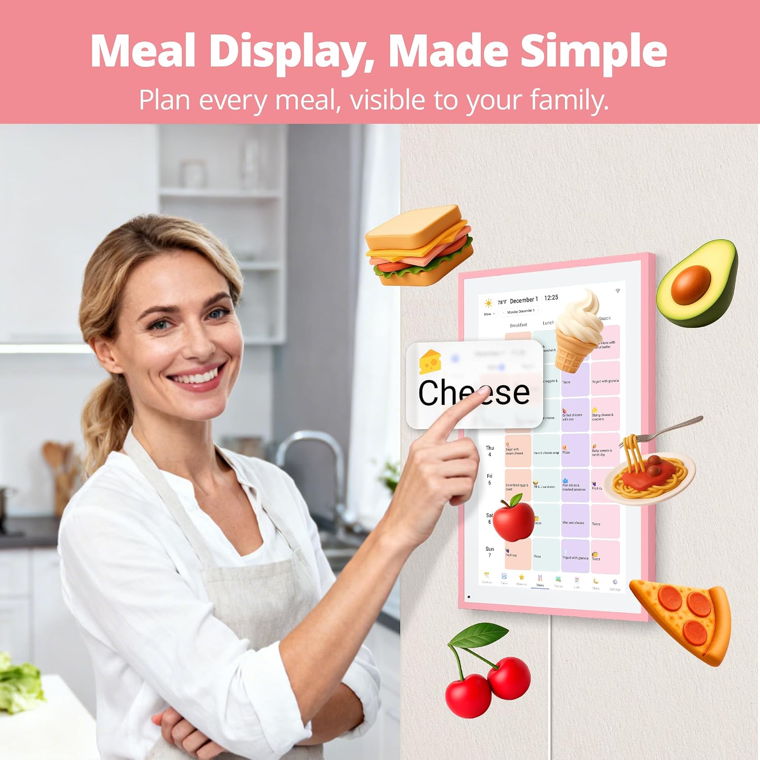 Dragon Touch Digital Picture Frame WiFi 10 inch IPS Touch Screen Digital Photo Frame Display, 32GB Storage, Auto-Rotate, Share Photos via App, Email