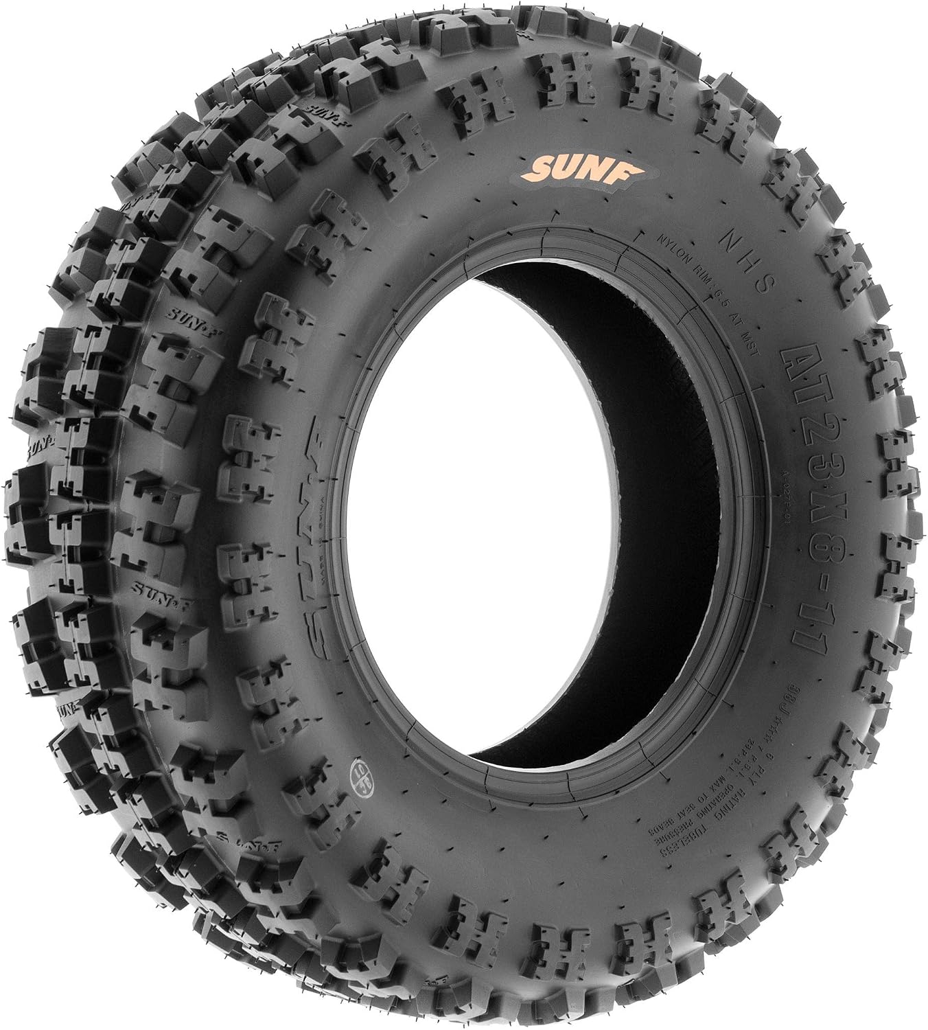 SunF ATV Tires 22x7-10 22x10-9 Sport Race Knobby 6 PR A027 - BUNDLE