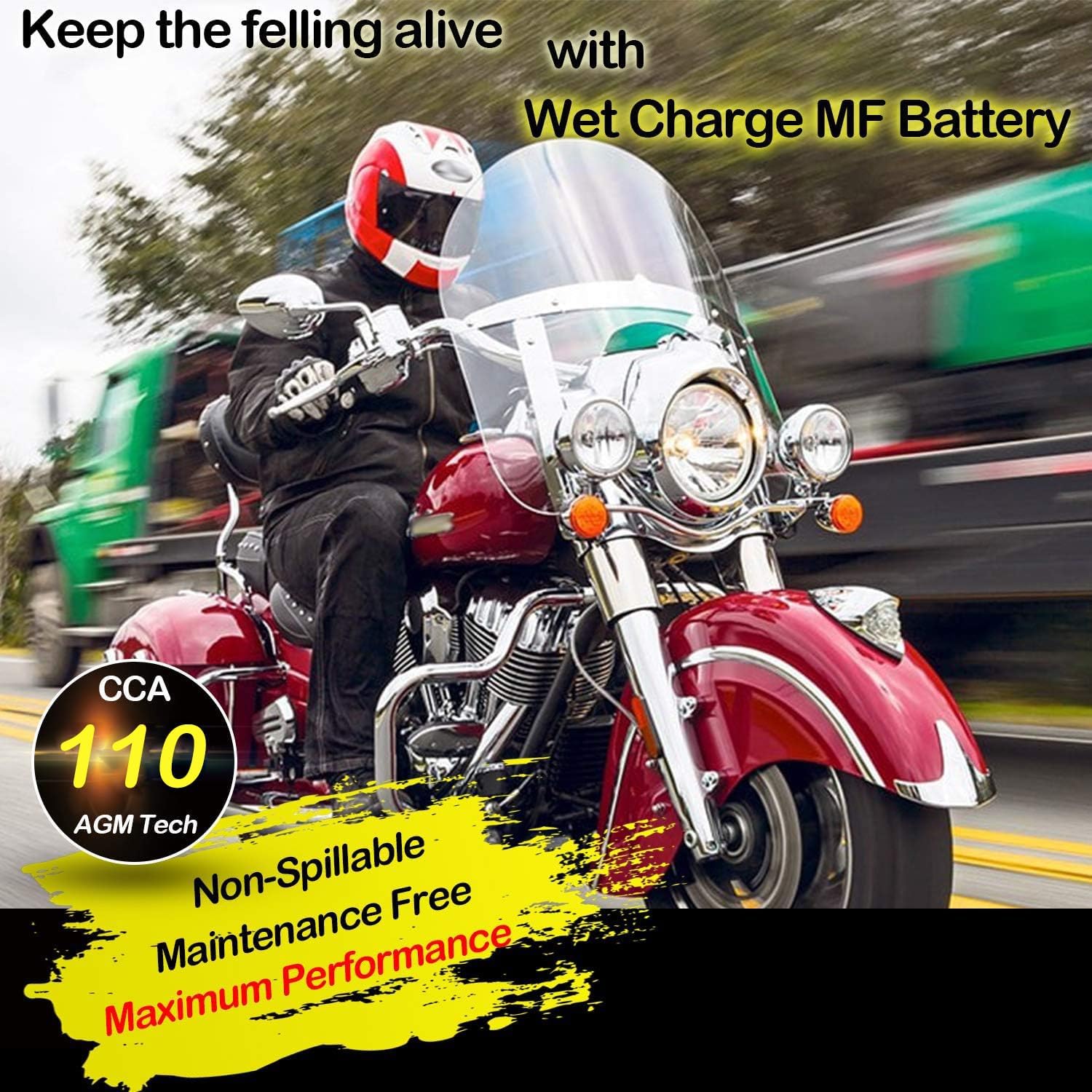 Weize YTX14 BS ATV Battery High Performance - Maintenance Free - Sealed AGM YTX14-BS Motorcycle Battery compatible with Honda Suzuki Kawasaki Yamaha scooter snowmobile