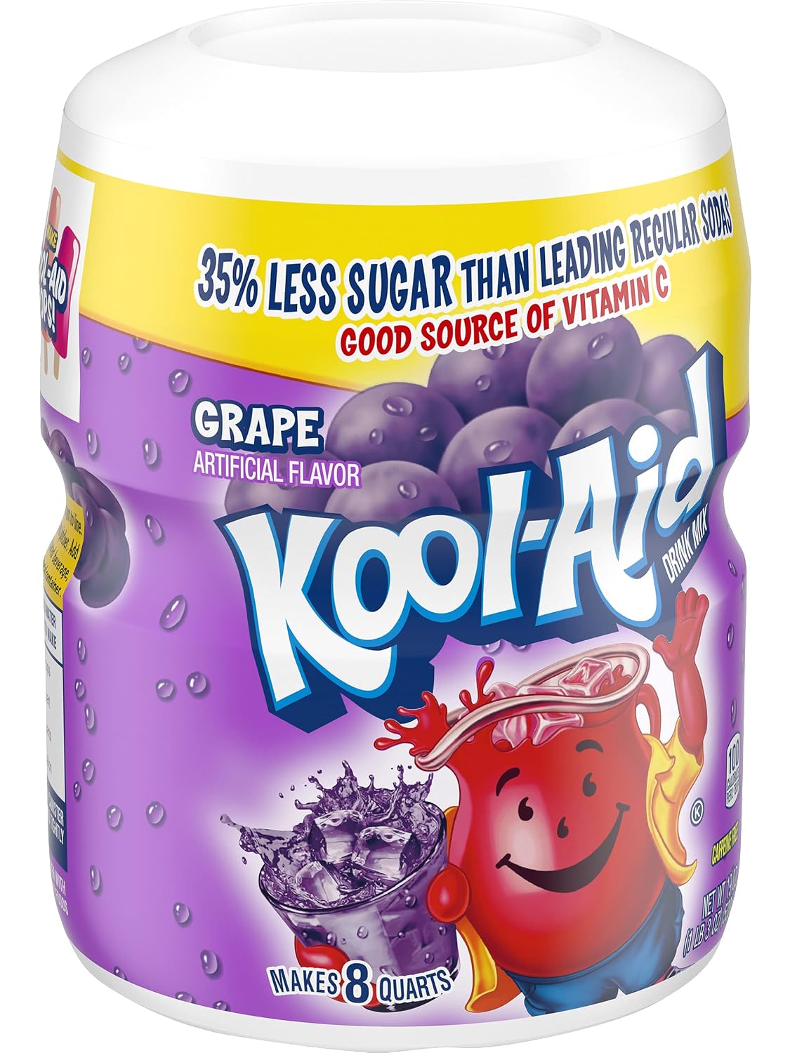 Kool-Aid Drink Mix, Tropical Punch, 19 oz | for Flavorful Hydration and Shareable Refreshment Good Source of Vitamin C, Caffeine Free Gluten Free