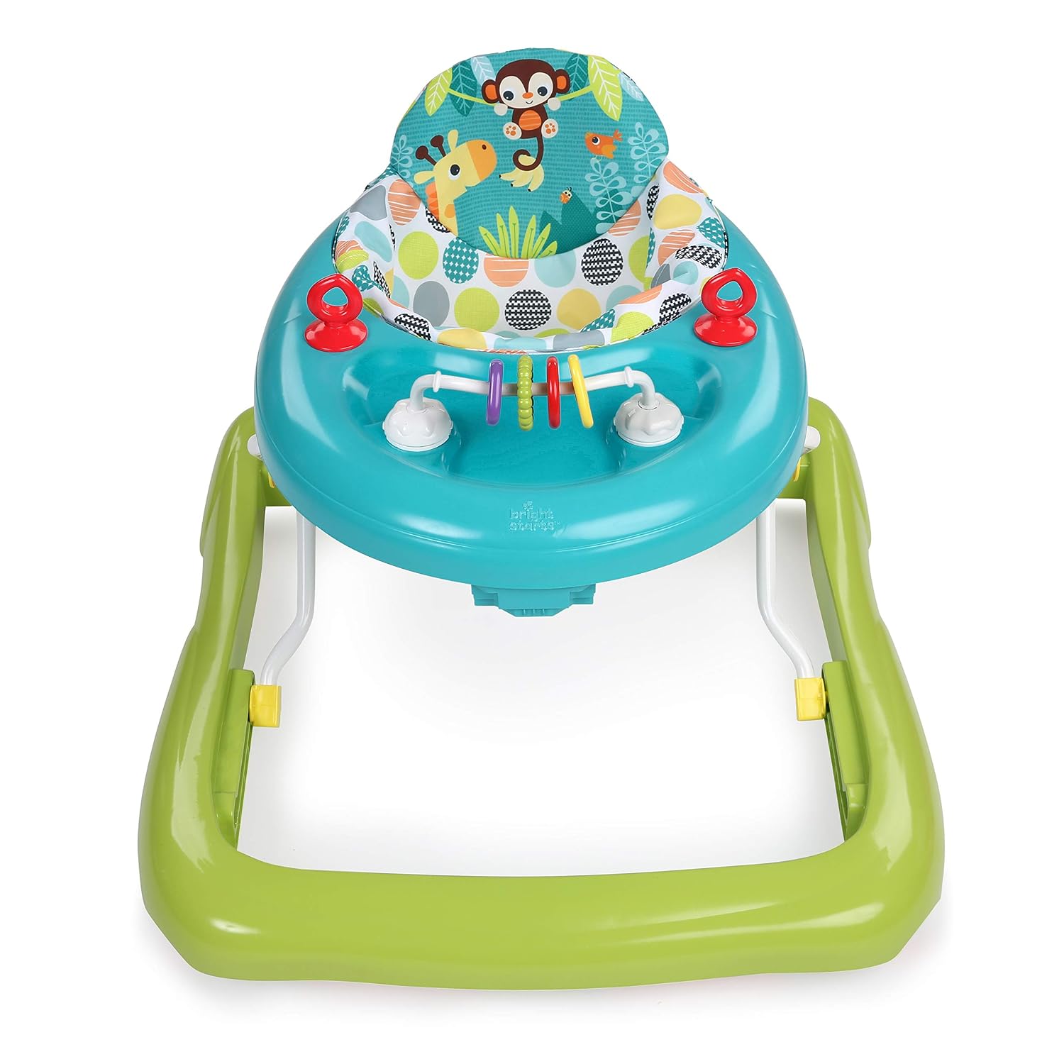 Bright Starts JuneBerry Walk-A-Bout Baby Walker and Entertainer, with Easy Fold Frame for Storage, Ages 6 Months +