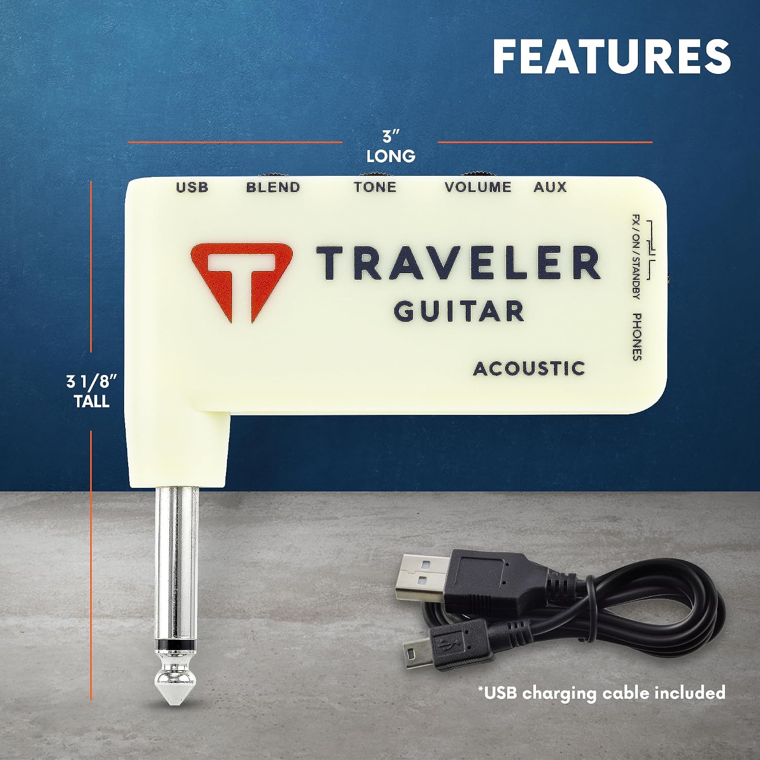 Traveler Guitar TGA-1A Acoustic Guitar Headphone Amplifier