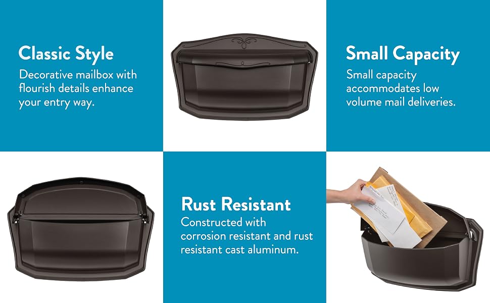 secure locking, rust resistant, medium capacity