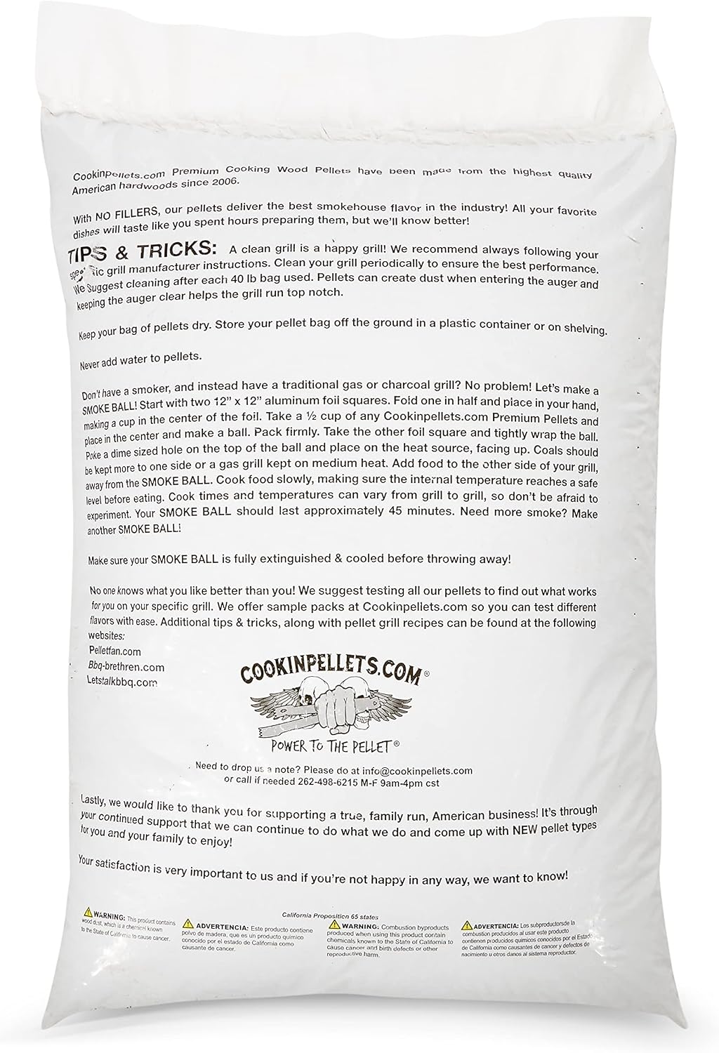 CookinPellets Premium Hickory Grill Smoker Smoking Wood Pellets, 40 Pound Bag (4 Pack)