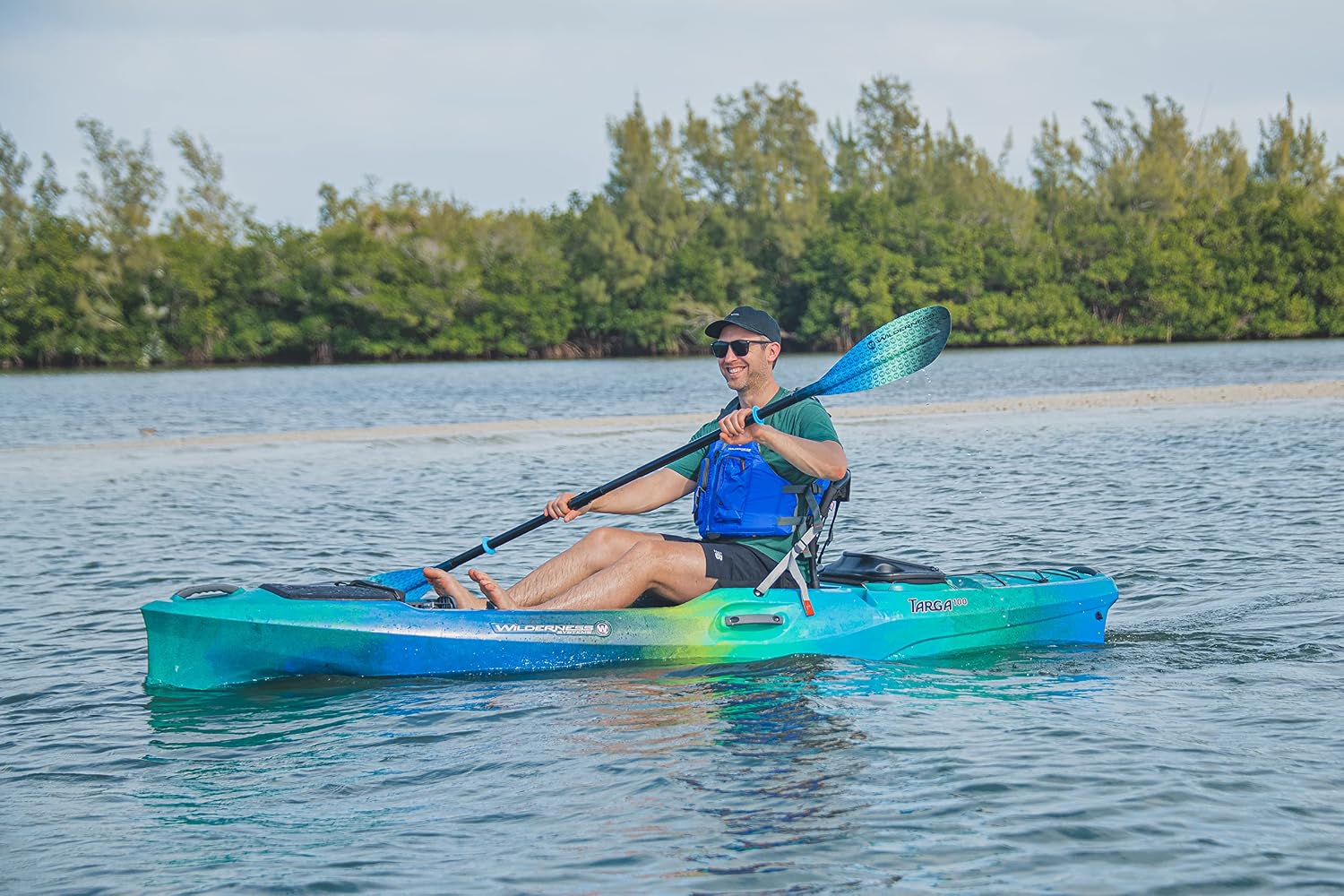 Wilderness Systems Pungo Kayak Paddle for Recreation/Touring | Fiberglass or Carbon Fiber Blade | Adjustable Carbon Fiber Shaft (220-240cm)