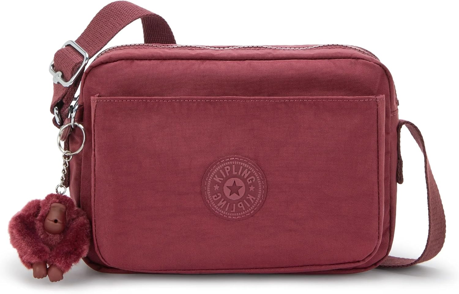 Kipling Women’s Abanu Medium Crossbody Bag, Lightweight, Adjustable Nylon Waist Pack with Multi-Compartment Zip Pockets