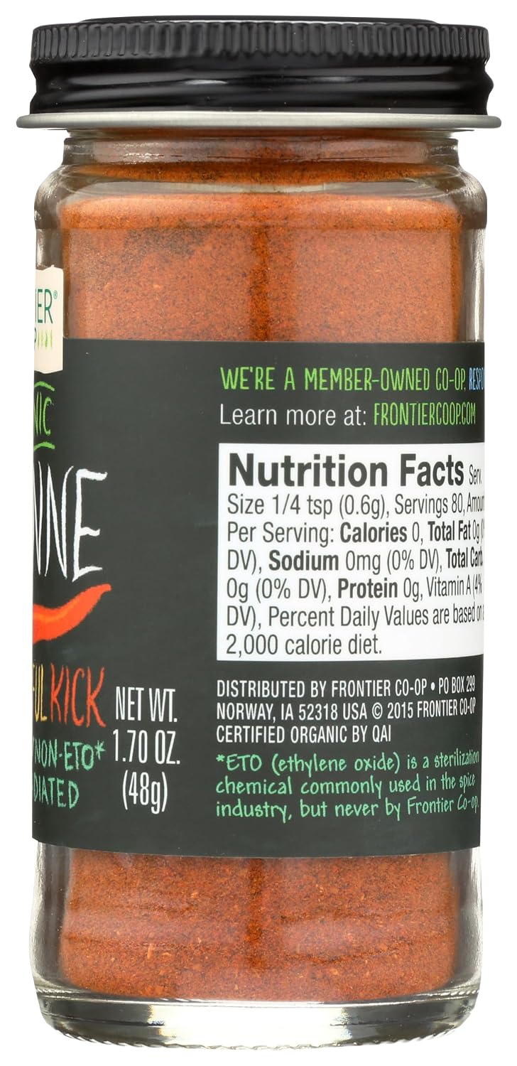 Frontier Herb Organic Ground Cayenne Pepper, 1.7 oz