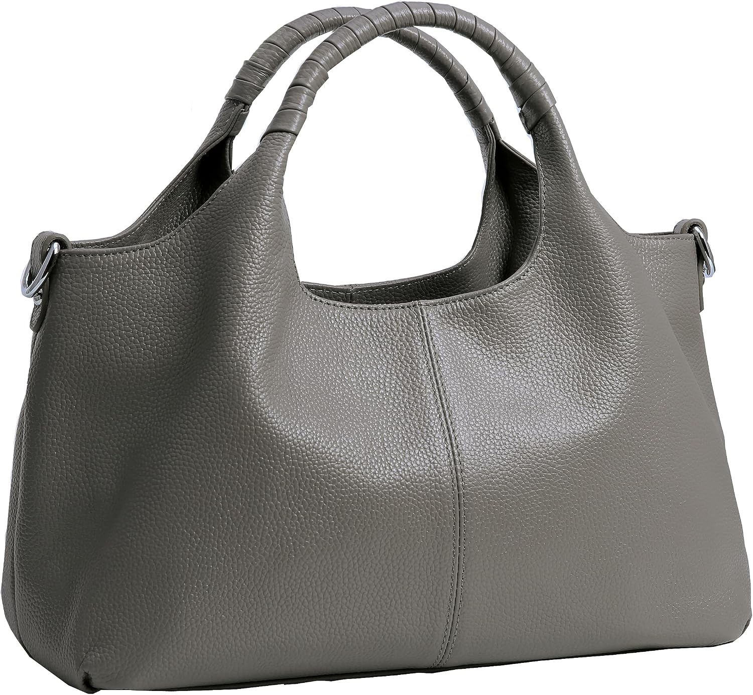 Iswee Leather Satchel Women Purse and Handbag Crossbody Shoulder Bag Hobo | Genuine Cowhide Leather Tote Top Handle Bag Soft & Durable Medium Size Bags with Detachable Multiple Pocketbooks Trendy