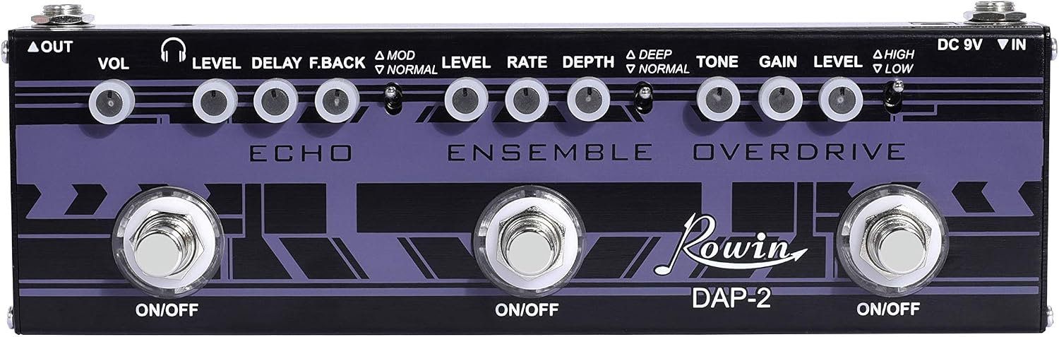 Vintage Vacuum Bluesy Guitar Effect Pedal,Electric Guitar Effect Sound Low Key Mild Clipping