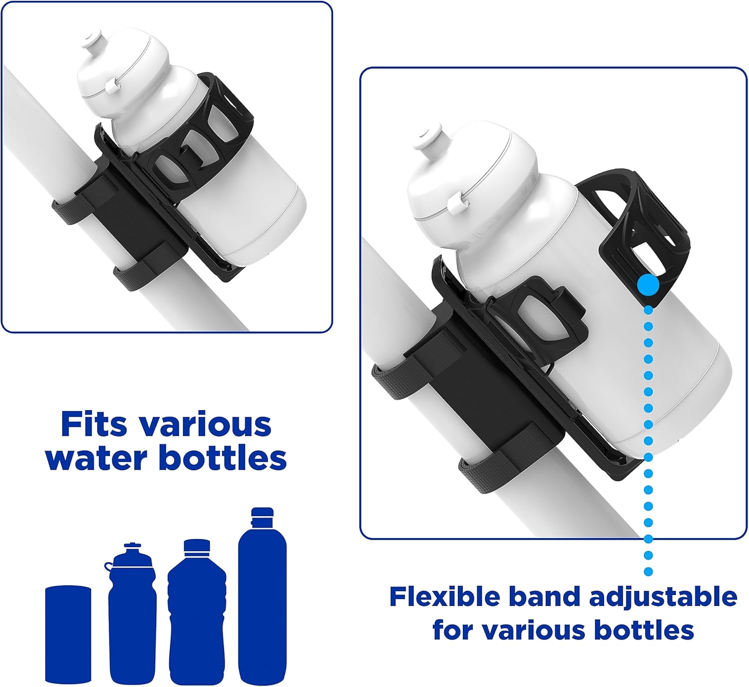 Zefal Pulse Expandable Water Bottle Bike Cage (Universal Mounting)