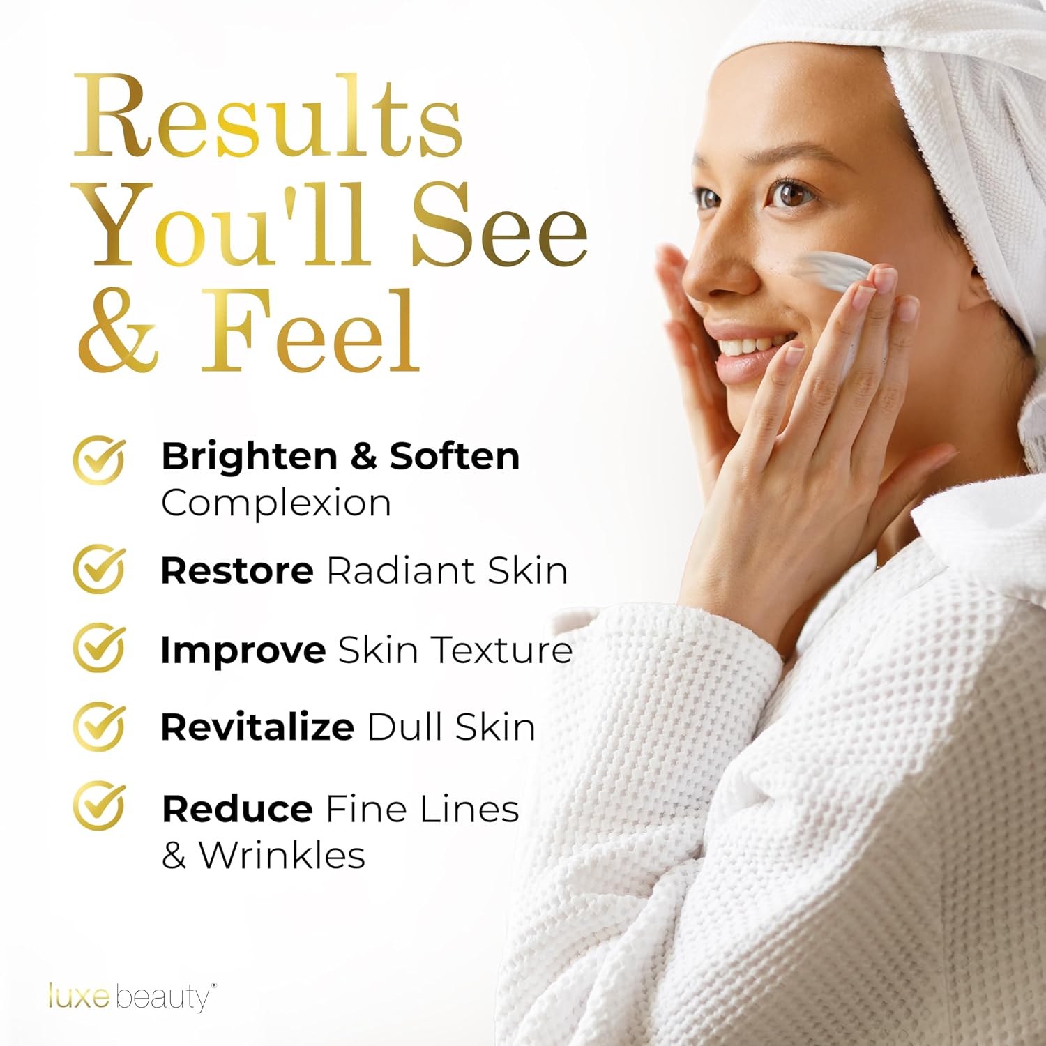 LUXELOTION is truly a Luxury Product - an Anti-Aging Face, Hand & Body Lotion with Hyaluronic Acid. This Lightweight and Non-Greasy Formula creates Silky Smooth Skin.