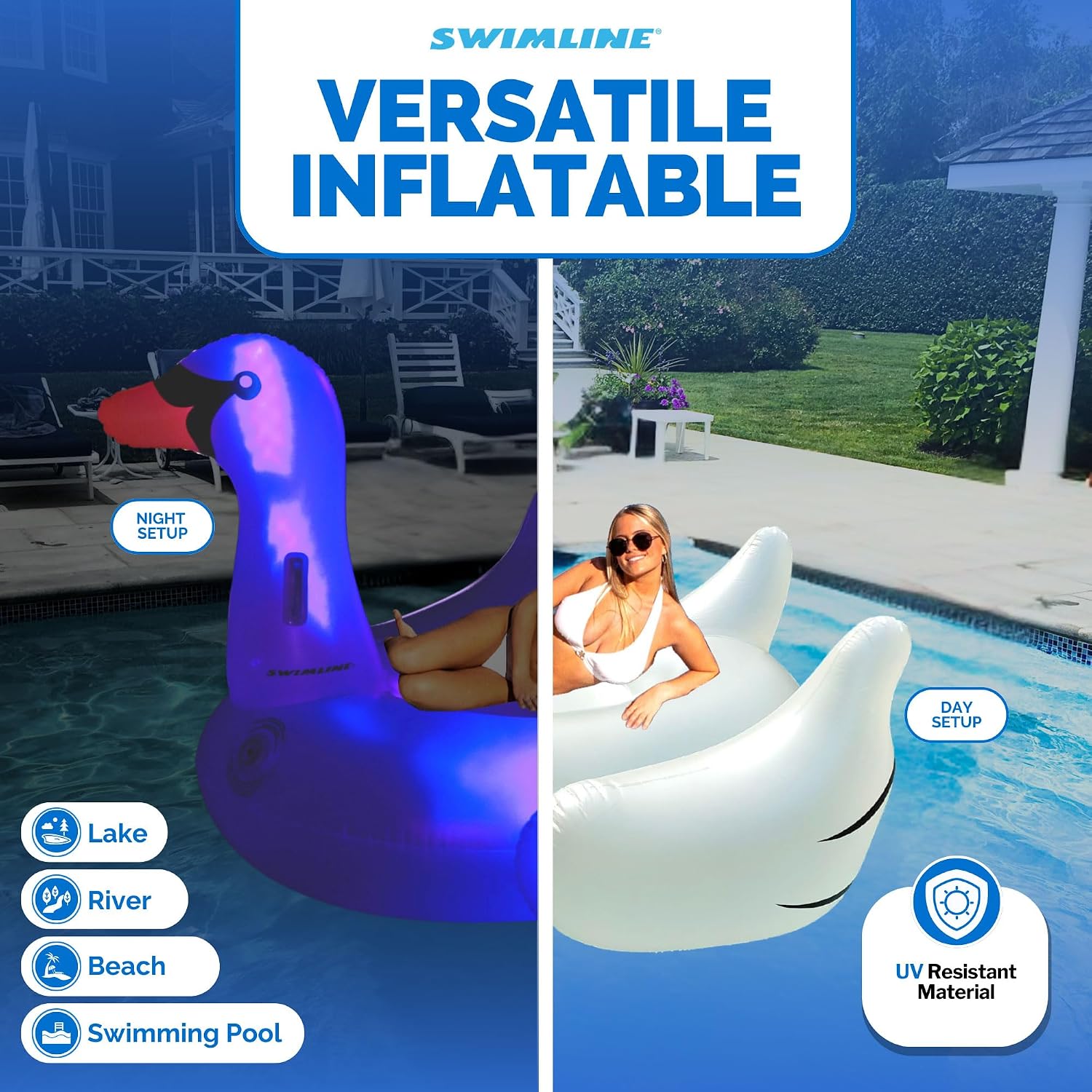 SWIMLINE Original Giant Inflatable Pool Float Floatie Ride-On