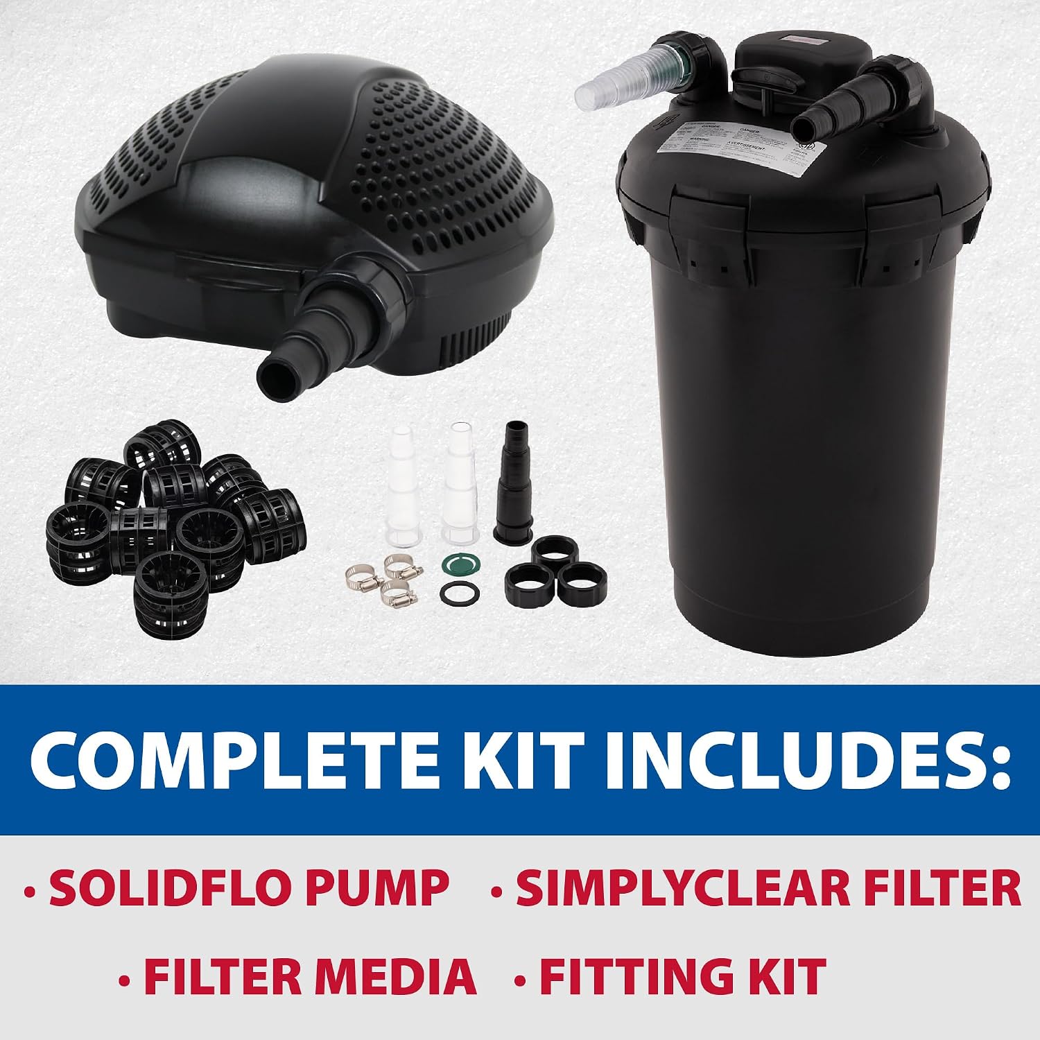 The Pond Guy SimplyClear Pressurized Filtration System, 1250 Gallon