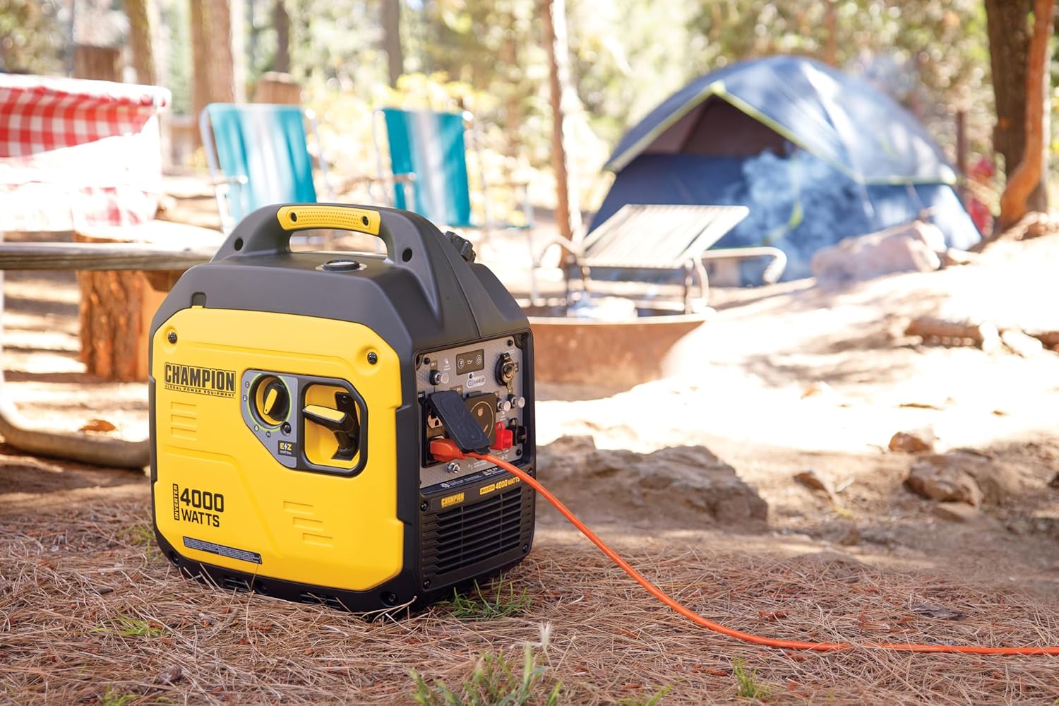 Champion Power Equipment 4000-Watt RV Ready Portable Inverter Generator with Quiet Technology and Free 3-Year Warranty