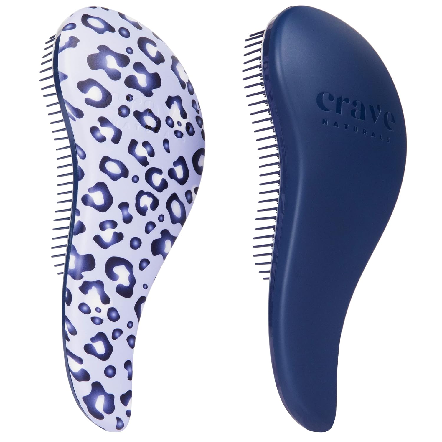 Crave Naturals Glide Thru Hair Brush - Detangler Brush for Curly, Straight, Wet or Dry Hair - Gentle Detangling Brushes for Adults, Kids, Toddlers - Hair Accessories for Women, 7.5x3" - Pink
