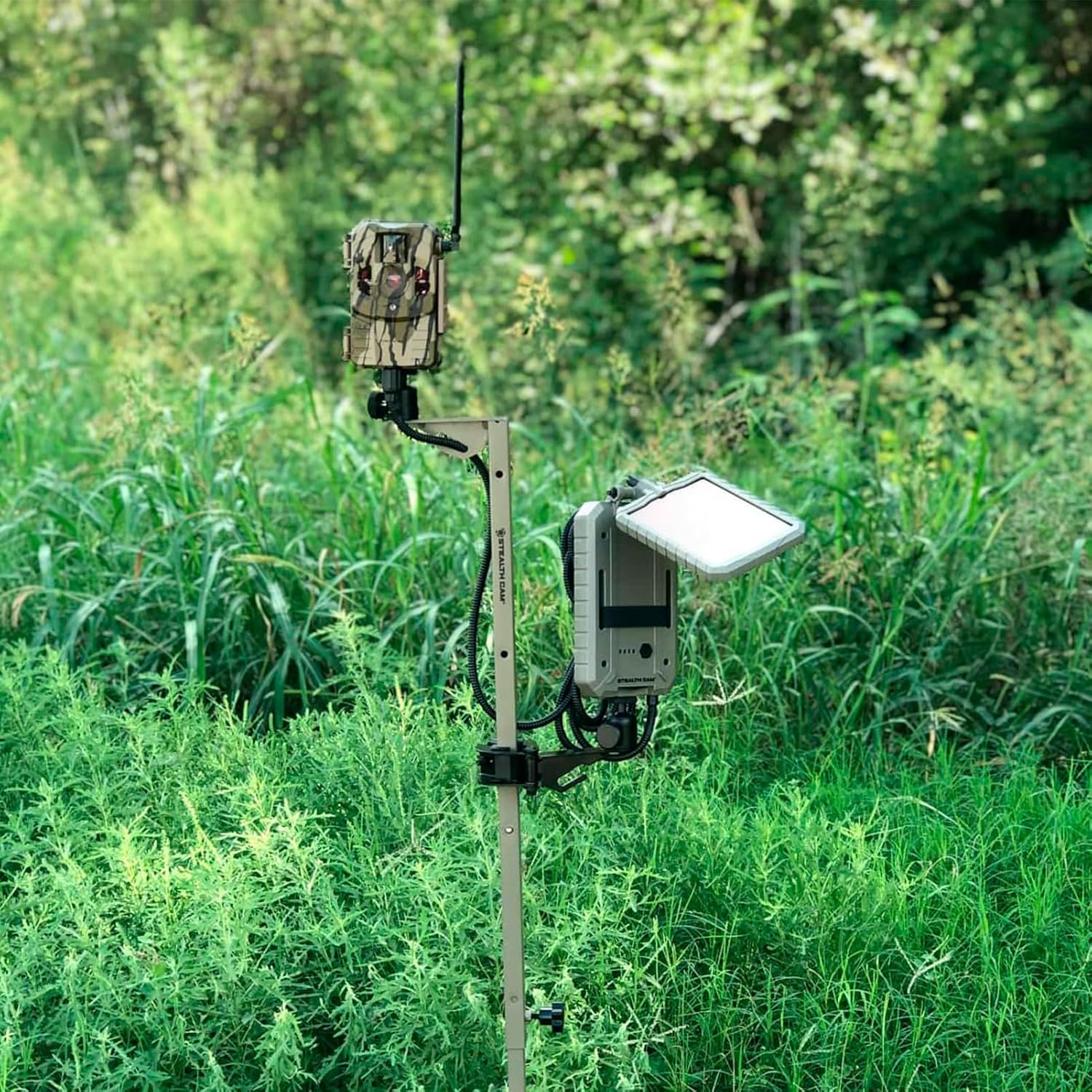 Stealth 29-Inch-49-Inch 1/4-Inch Steel Hunting Trail Camera | CAM Adjustable 29'-49' Expandable Height/4' Tripod Multi-Pivot Stable