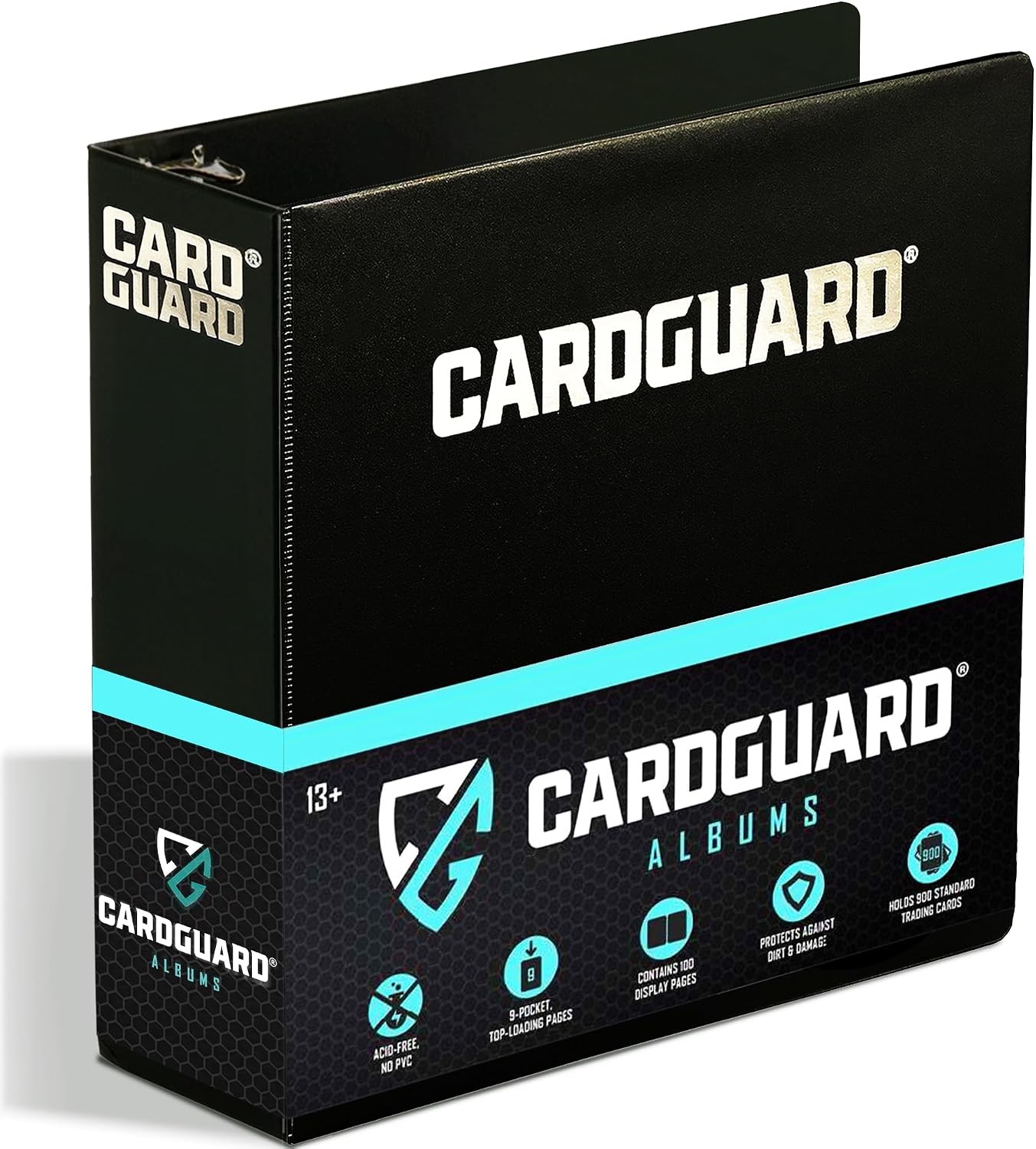 Premium 3” Trading Card Binder – 100 Side-Loading Pages 9 Pocket Binder - Archival Safe 3-Ring Storage for Pokémon, YuGiOh, MTG, TCG