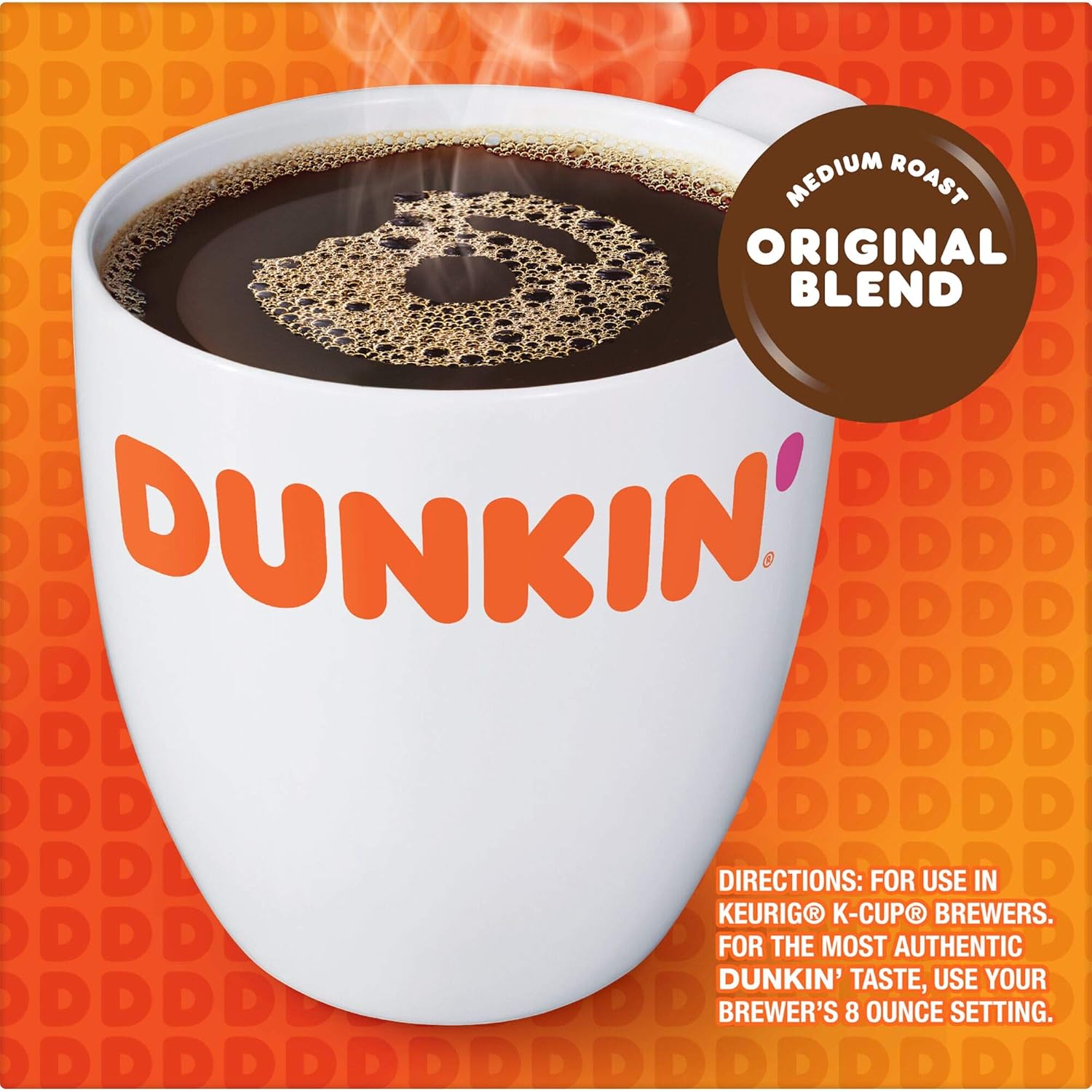 Dunkin' Donuts, Dunkin Donuts Coffee Medium Roast Original Blend K-Cup Pods, 10 Count