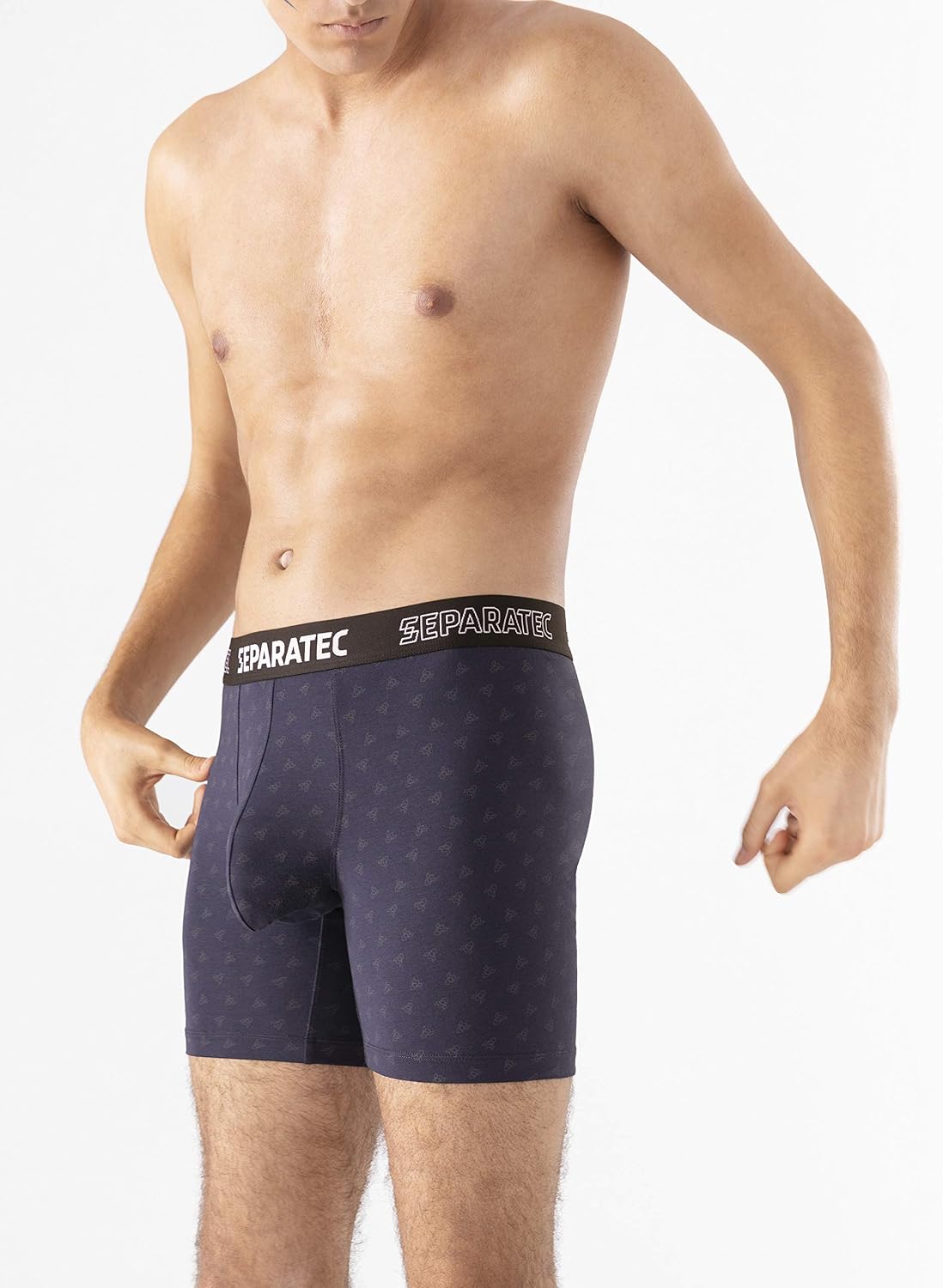 Separatec Men's Dual Pouch Underwear Comfort Soft Premium Cotton Modal Blend Boxer Briefs 3 Pack
