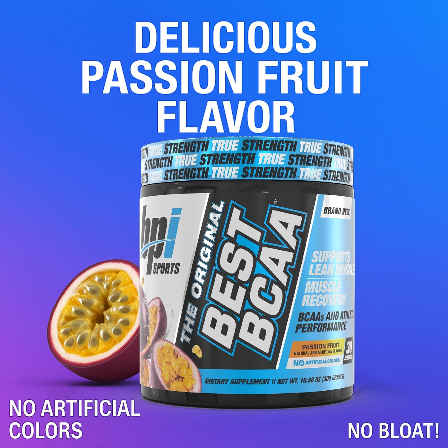 BPI Sports Best BCAA Powder – Muscle Recovery Support, Grape, 30 Servings