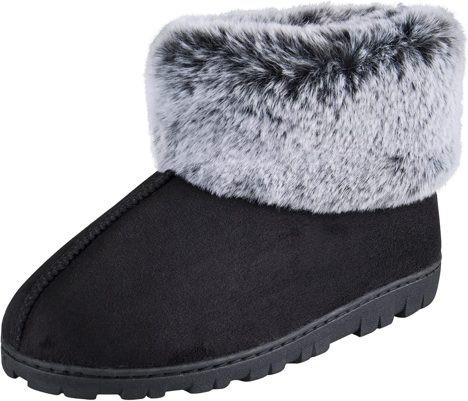 Jessica Simpson Women's and Girls Microsuede Super Soft Bootie Slippers with Indoor Outdoor Sole- Mommy & Me Set Options