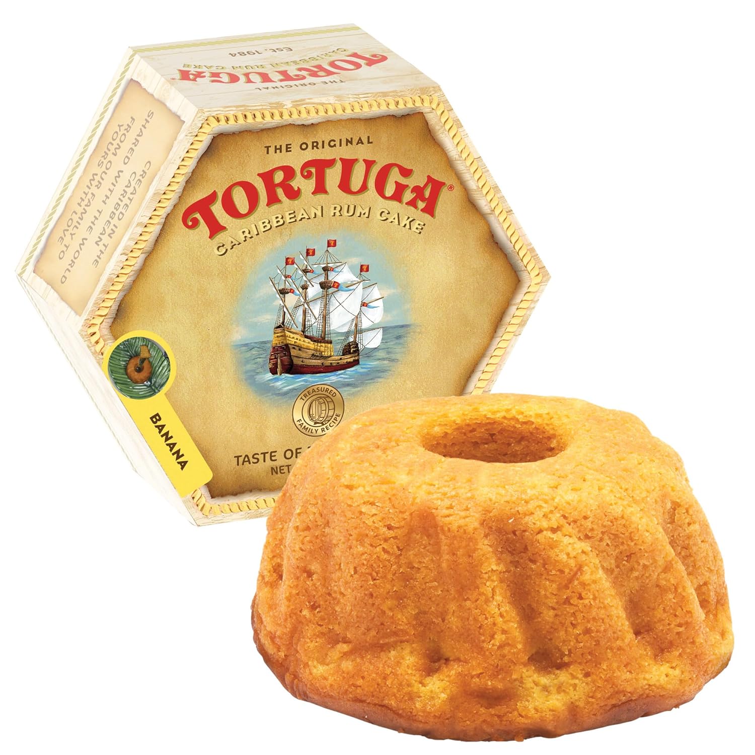 TORTUGA Provenance Rum Cake Variety Pack – 4 oz. - 6 Pack - The Perfect Premium Gourmet Gift for Stocking Stuffers, Gift Baskets