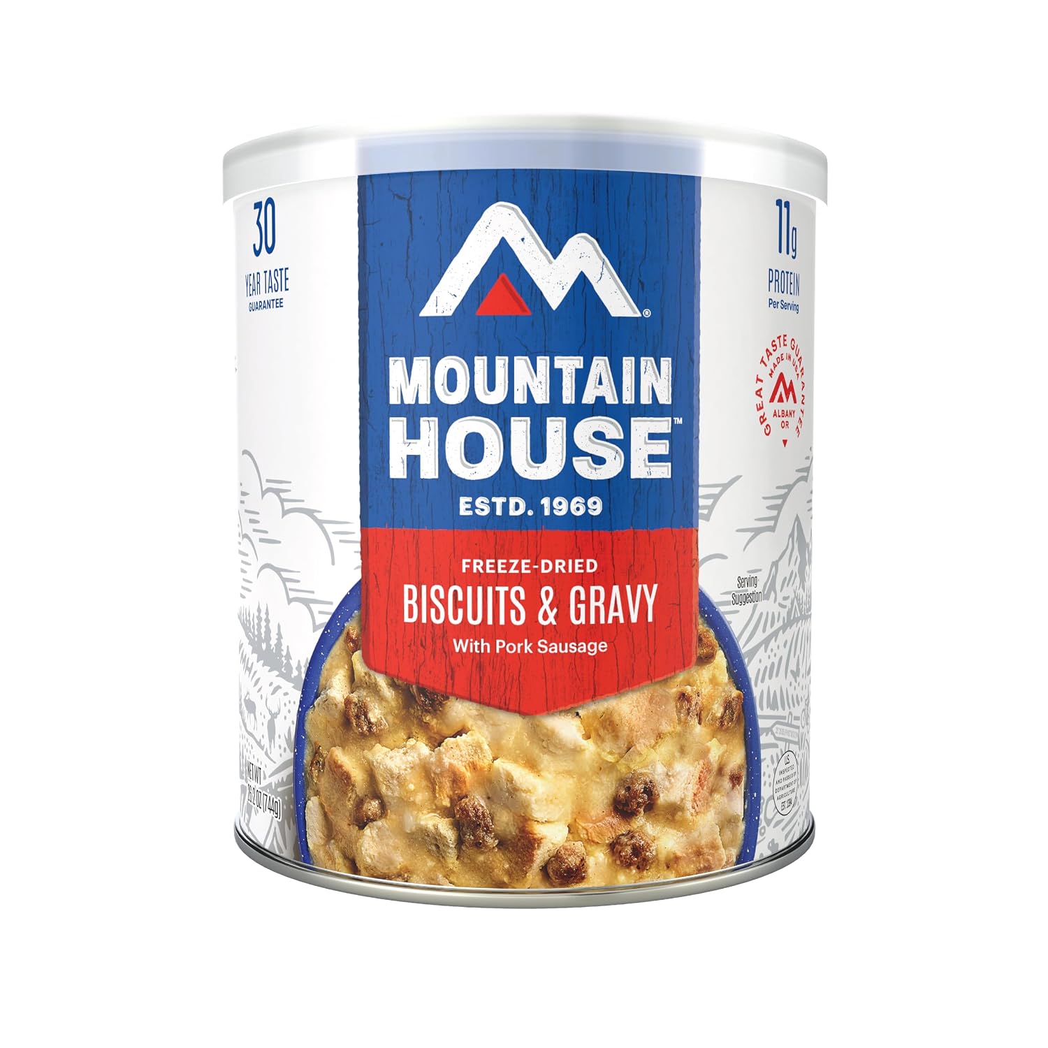 Mountain House Diced Beef | Freeze Dried Survival & Emergency Food | #10 Can | Gluten-Free, 30122