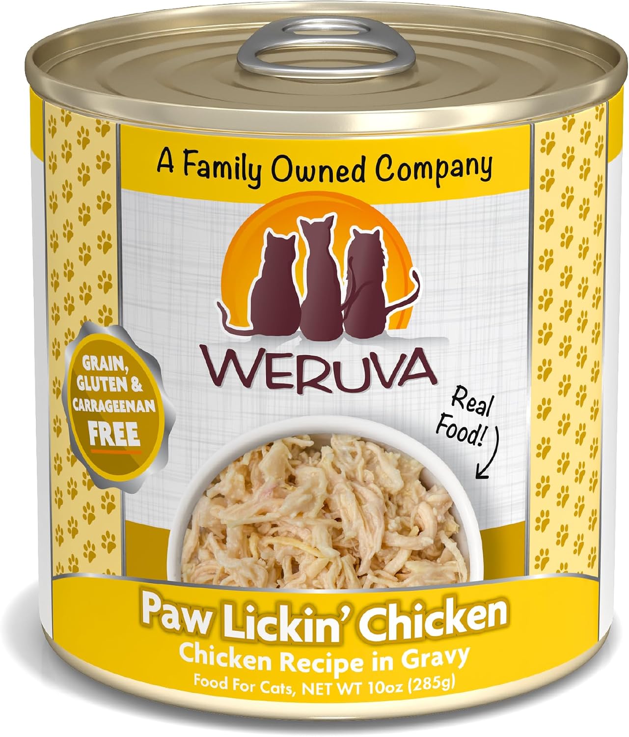 Weruva Classic Cat Food, Paw Lickin’ Chicken with Chicken Breast in Gravy, 3oz Can (Pack of 24)