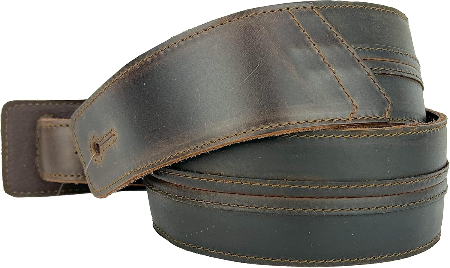 The Original Straight Up Full Grain Padded Leather Guitar Strap - For Electric, Acoustic and Bass Guitars