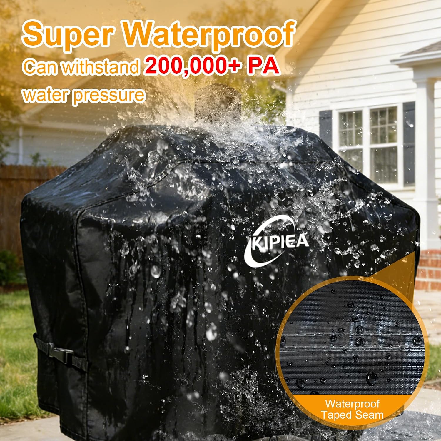 600D Vertical Smoker Cover for Pit Boss 3/4 / 5/7 Series, Waterproof Pellet Grill Cover, 73550, UV Resistant, No Tear, No Fading