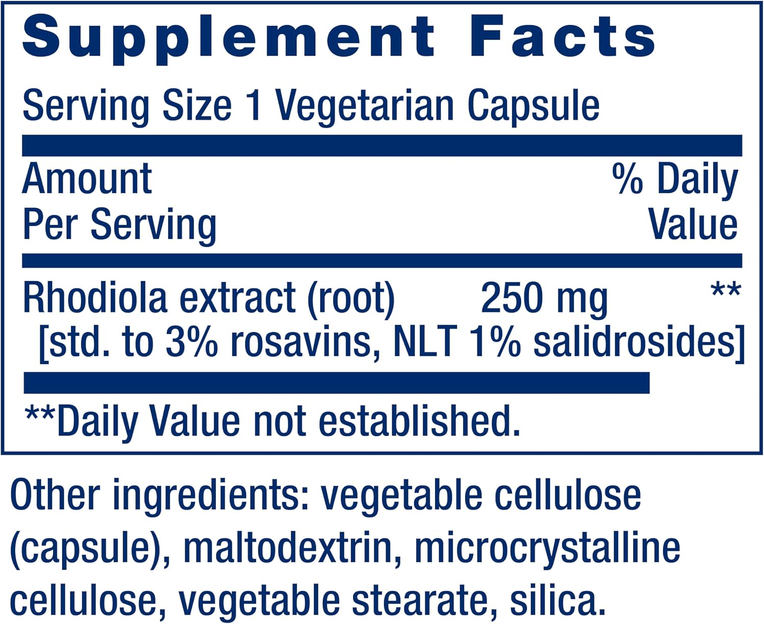 Life Extension Rhodiola Extract, Rhodiola rosea Supplement, standardized Extract, Promotes Physical and Mental Performance, Gluten-Free, Non-GMO, Vegetarian, 250 mg, 60 Capsules | Rhodiola Rosea Standardized Extract That Promotes Physical & Mental Perfor…