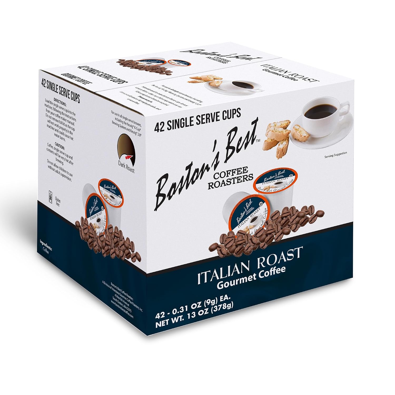 Boston’s Best - Aloha Coconut Flavored Delicious Gourmet Coffee Compatible with Keurig Coffee Maker, 1 Count (42 Single Serve Cups)