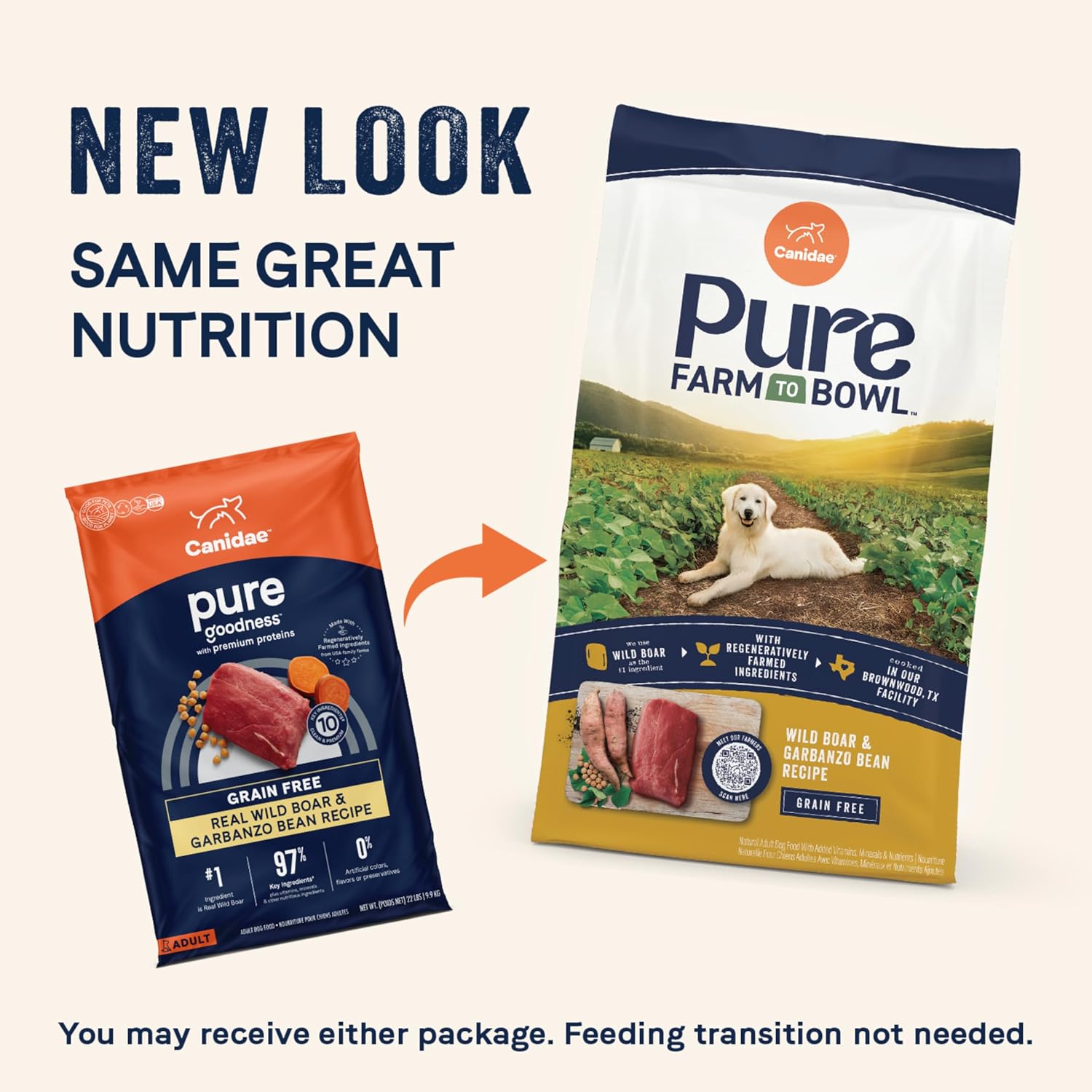 Canidae Pure Farm to Bowl Dry Dog Food - Balanced Nutrition for Adult Dogs - Limited Ingredient Formula - Grain, Wheat & Soy-Free - 22 lb - Wild-Caught Salmon & Sweet Potato Recipe