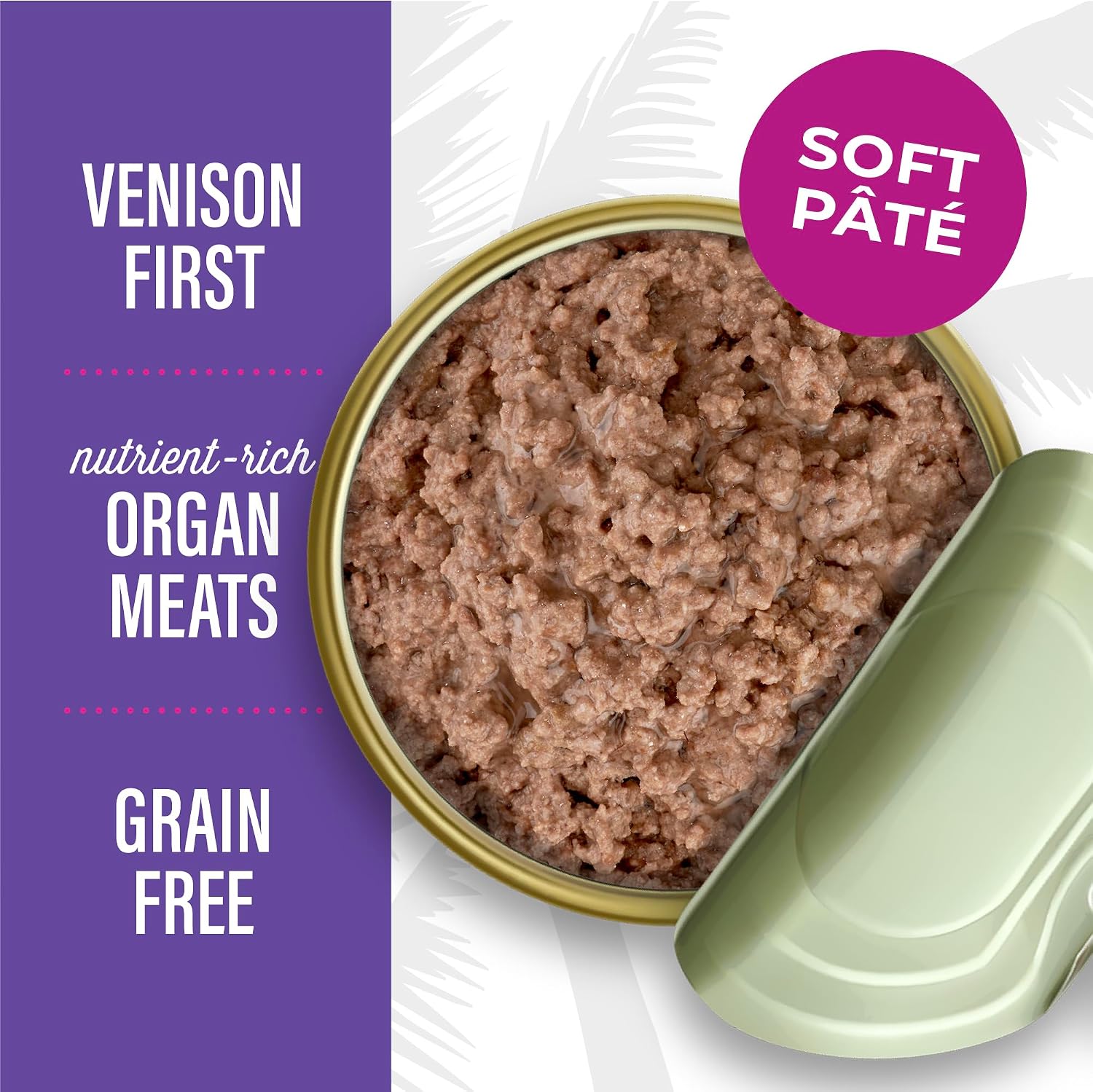 Tiki Cat After Dark Pate Wet Cat Food, Venison & Beef Liver, 3 oz. Cans