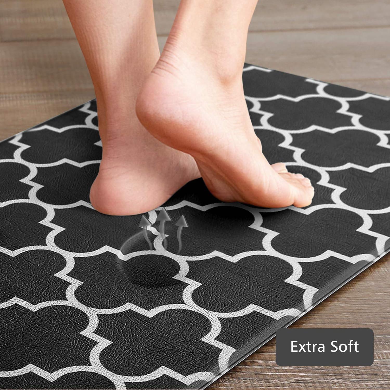 KMAT Kitchen Mat Set of 2,Cushioned Anti-Fatigue Kitchen Mats for Floor