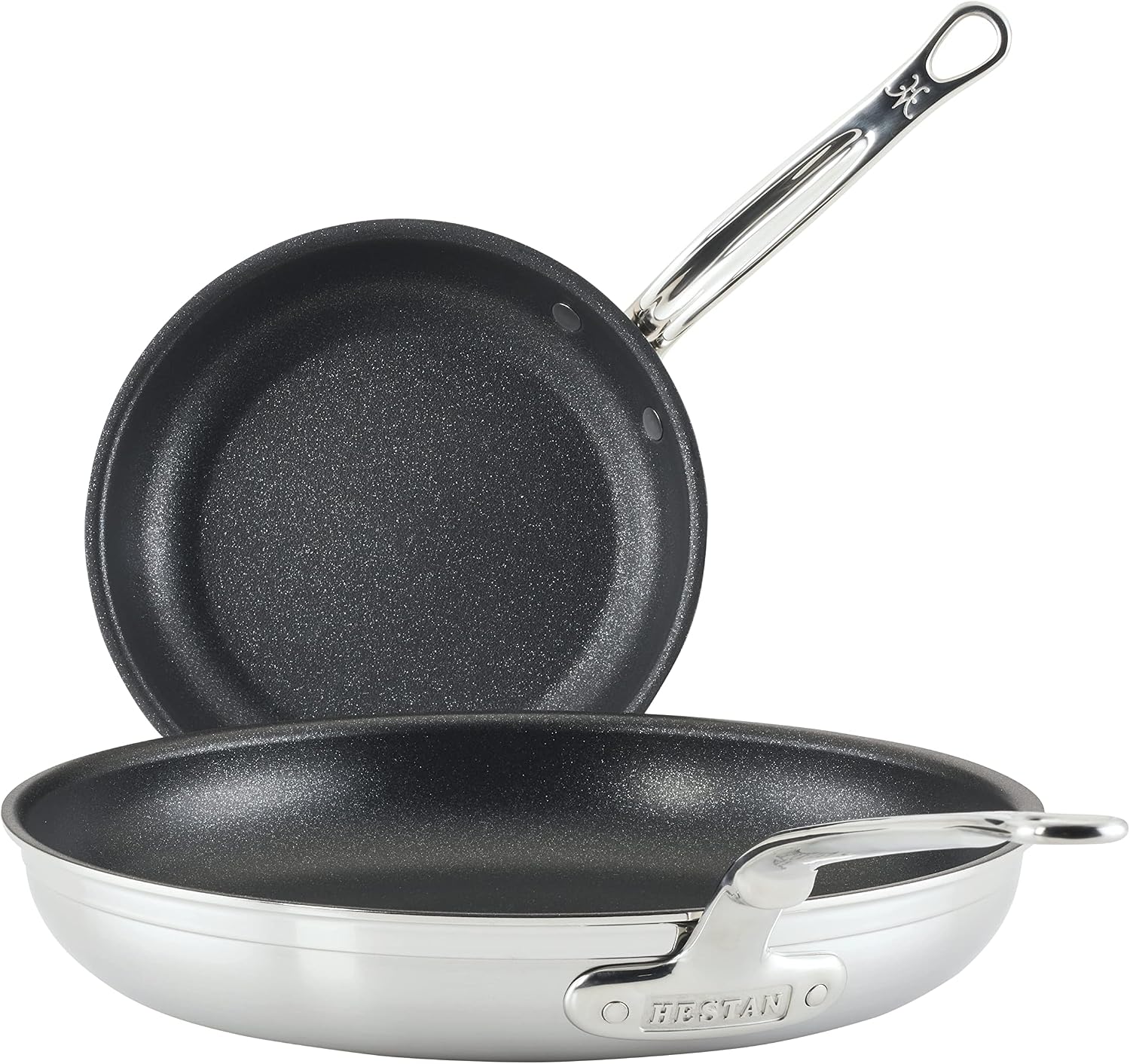 Hestan ProBond Forged TITUM - Professional Clad Stainless Steel, Nonstick, Frying Pan, (8.5-Inch), Induction Compatible, Made without PFOAs