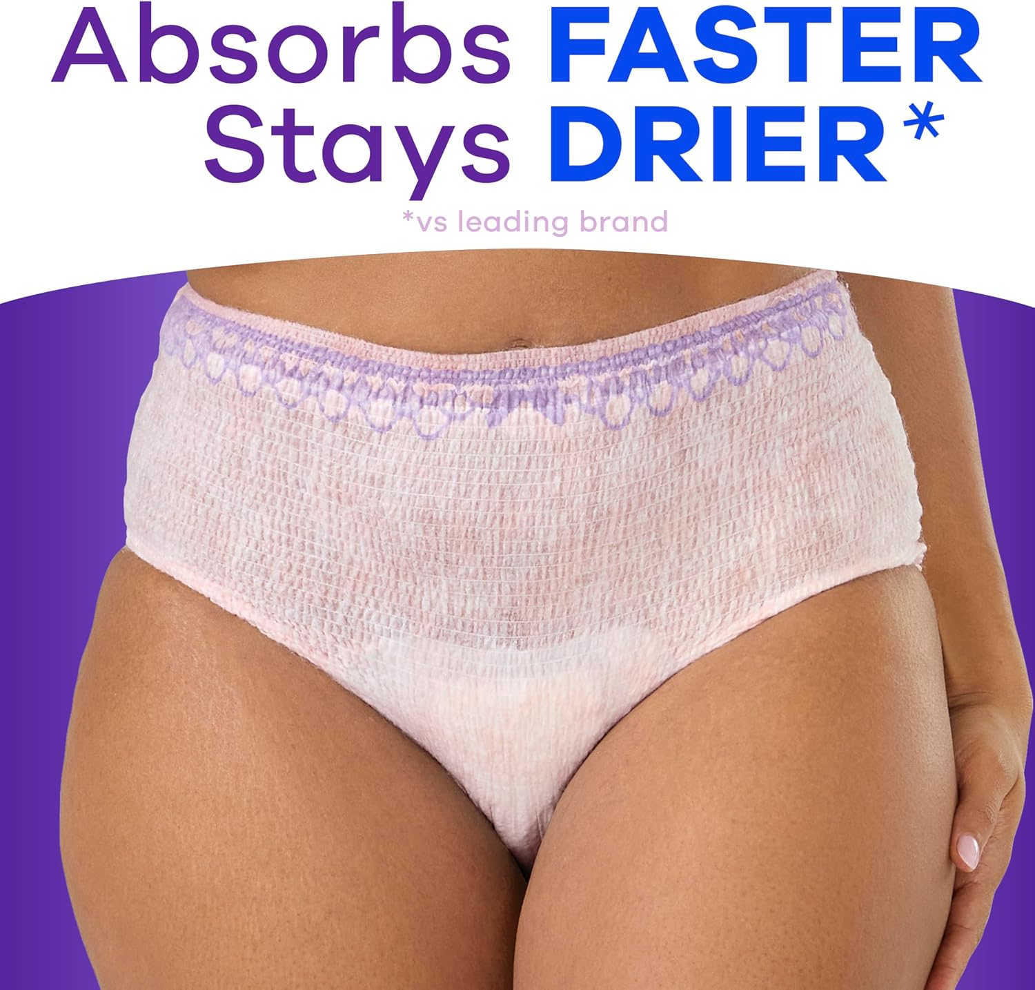 Always Discreet Adult Diapers for Women, Incontinence Underwear, Postpartum Essentials, Disposable Briefs, Max Absorbency, Bladder Leak Protection, Small/Medium, 32ct