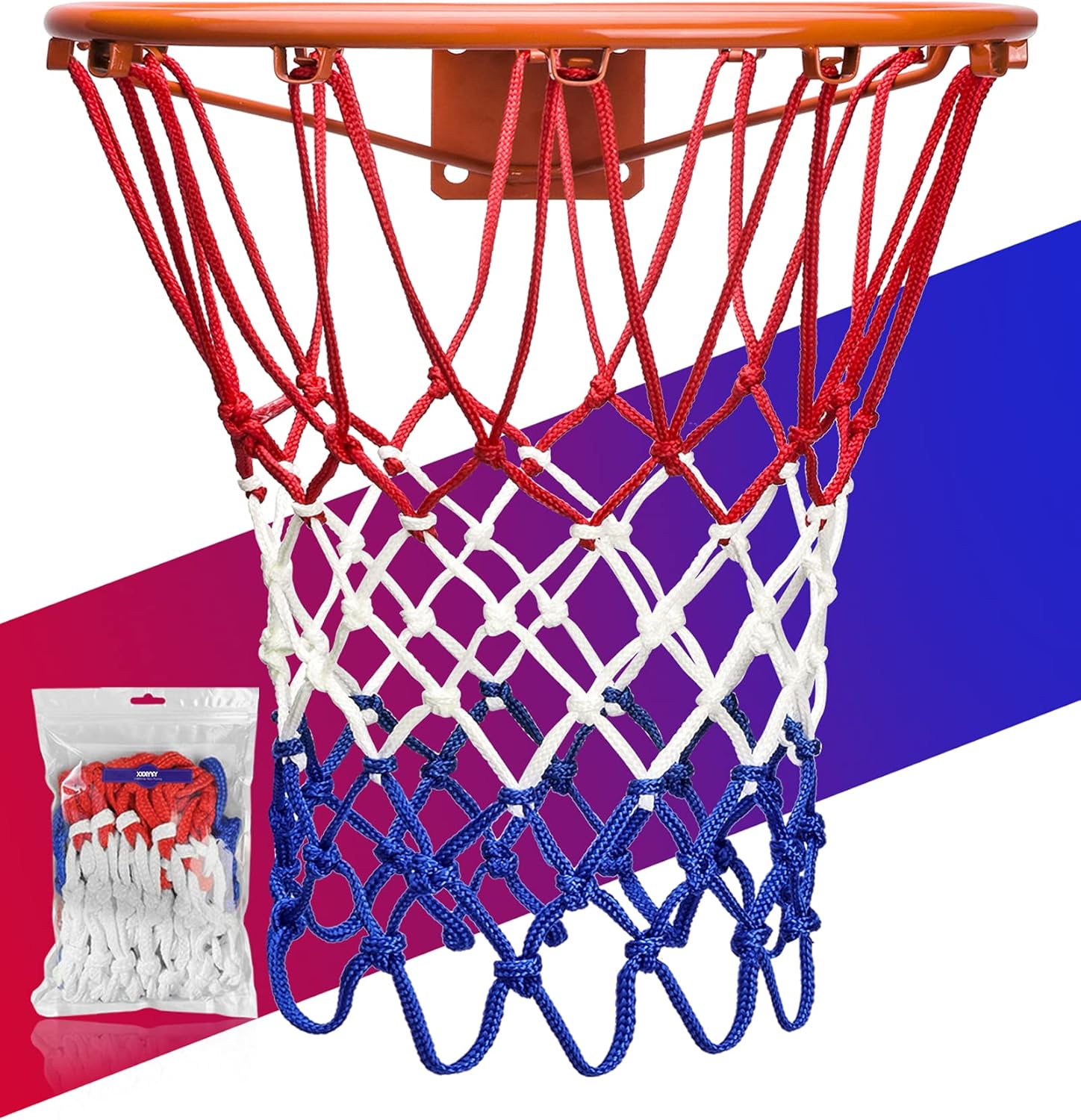 Basketball Net Replacement Heavy Duty, 2023 Professional On-Court Quality [6.88Ounce], Fits Outdoor Indoor Standard Rim