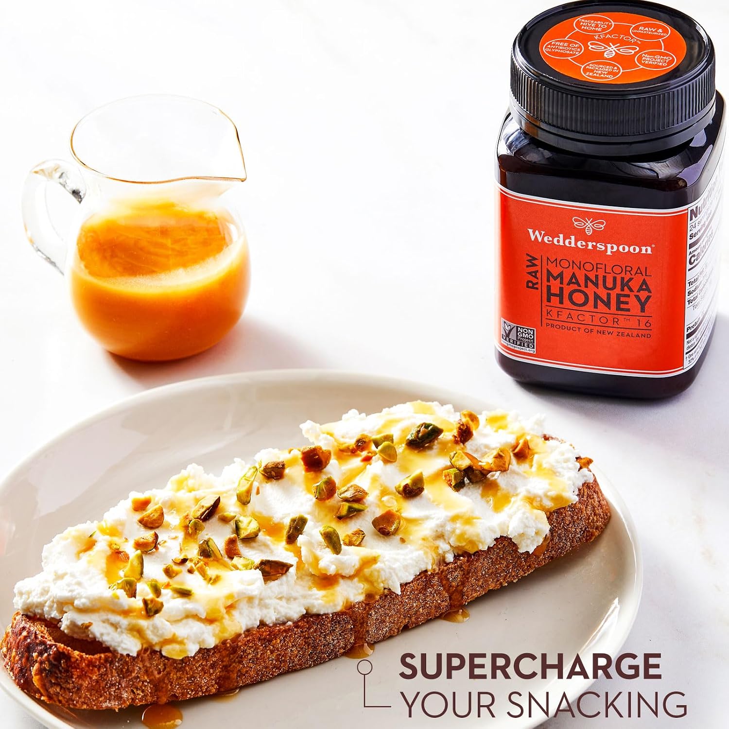 Wedderspoon Raw Manuka Honey 150+ MGO, 17.6 Oz, Unpasteurized New Zealand Honey, Non-GMO, BPA-Free Jar, Superfood & Natural Wellness Support | Unpasteurized New Zealand Honey, Non-GMO, BPA-Free Jar, Superfood & Natural Wellness Support