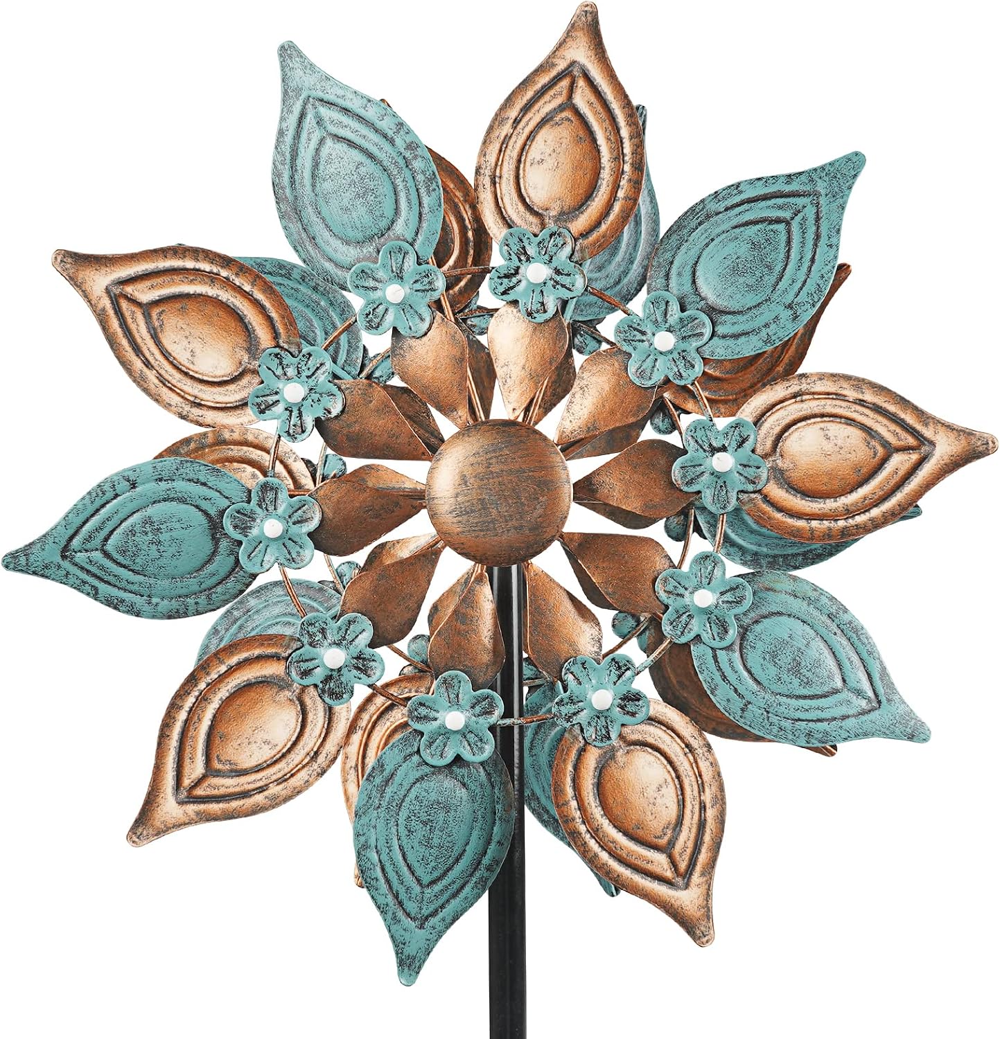 DECOROCA Kinetic Wind Spinners Outdoor - Large Metal Wind Sculptures