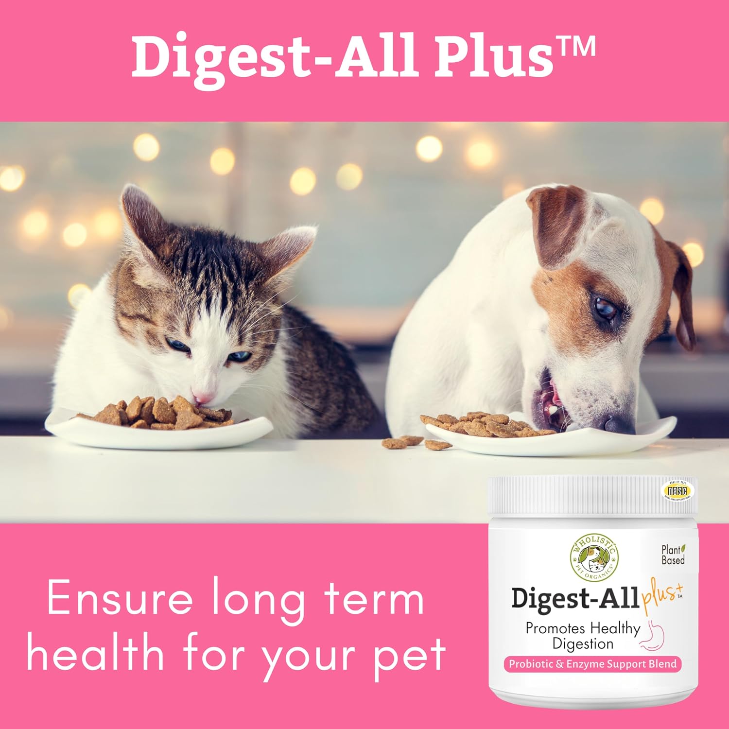 Probiotics for Dogs and Cats for Gut & Digestive Health | 2 Oz | 57 Scoops | 10B CFUs for Digestion, Nutrient Absorption, and Gut Balance | Cat & Dog Probiotics with Prebiotics and Digestive Enzymes