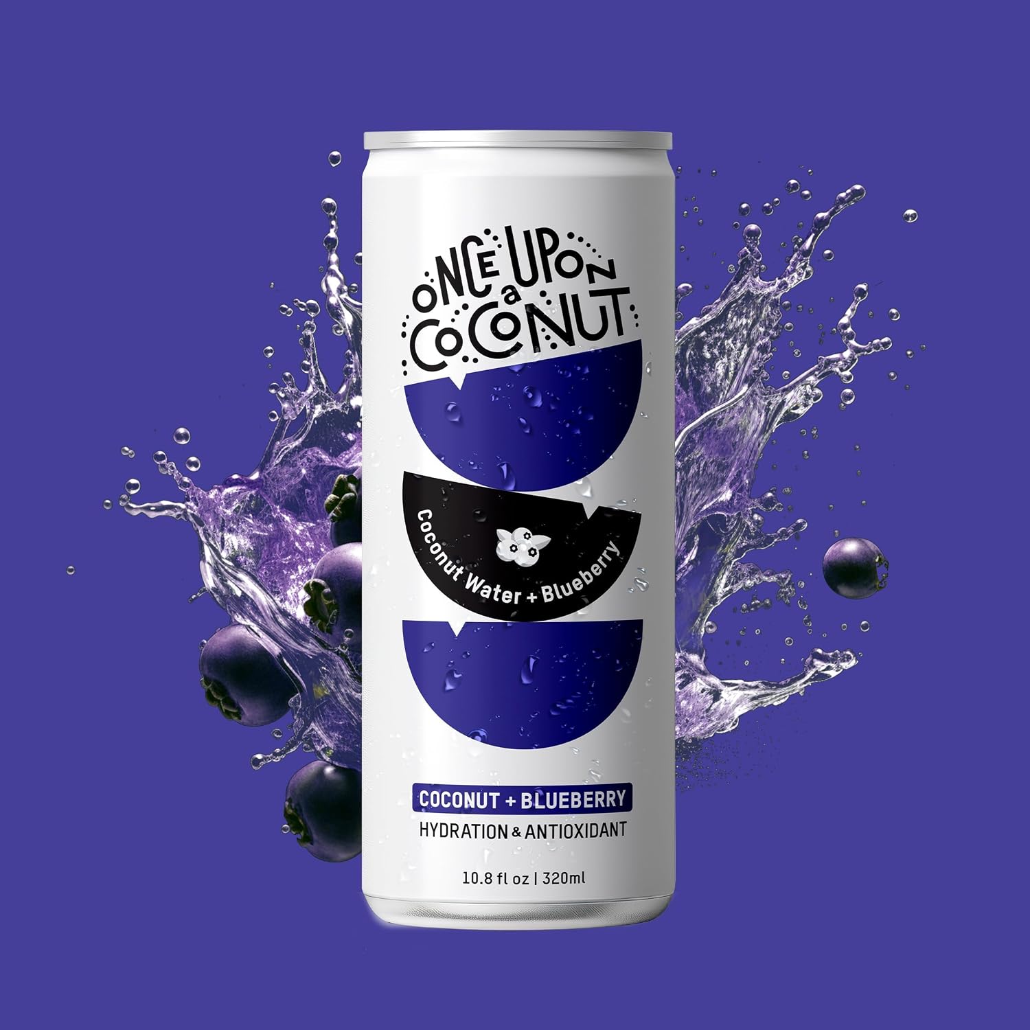 Once Upon a Coconut Premium Coconut Water - Low Calorie All-Natural Drink with Electrolytes - Non-GMO - Gluten-Free - 10.8 Fl Oz (Pack of 12)