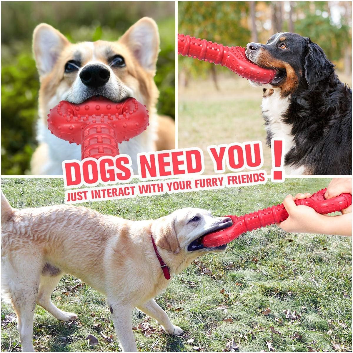 Feeko Dog Toys for Aggressive Chewers Large Breed