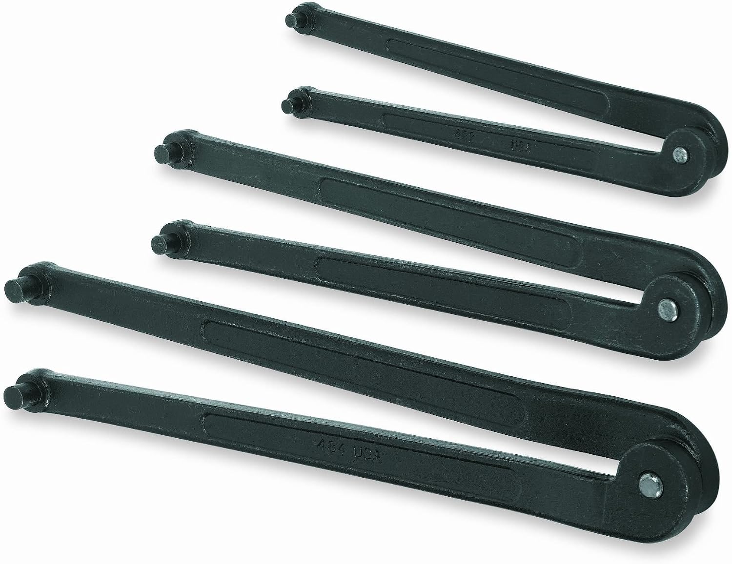 Williams JHW474 Adjustable Hook Spanner Wrench with Span Diameter of 2 to 4-3/4-Inch, Ideal for Adjusting Collars, Lock Nut Rings, and Bearings
