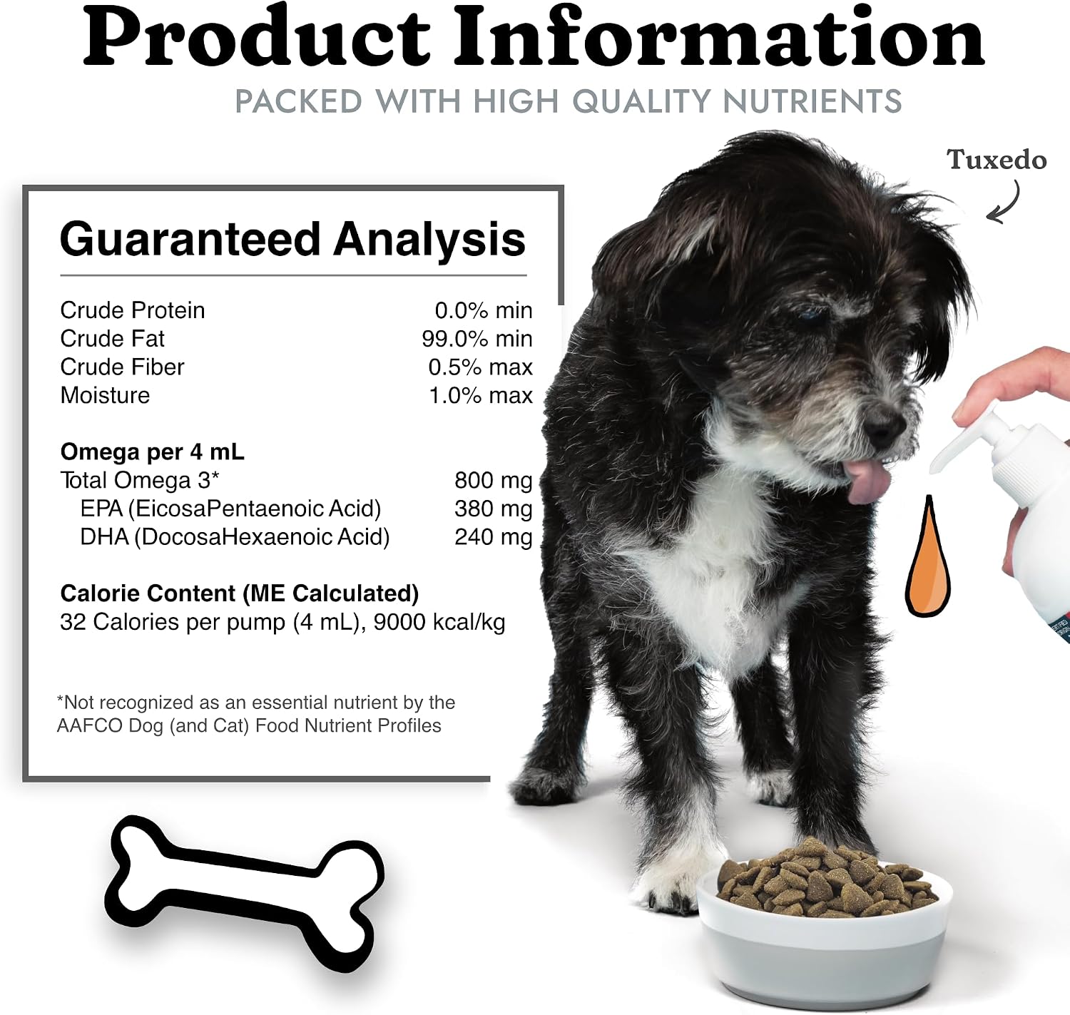 Fish Oil for Dogs, Healthy Skin & Coat Salmon Pollock Liquid Omega 3, 64 oz