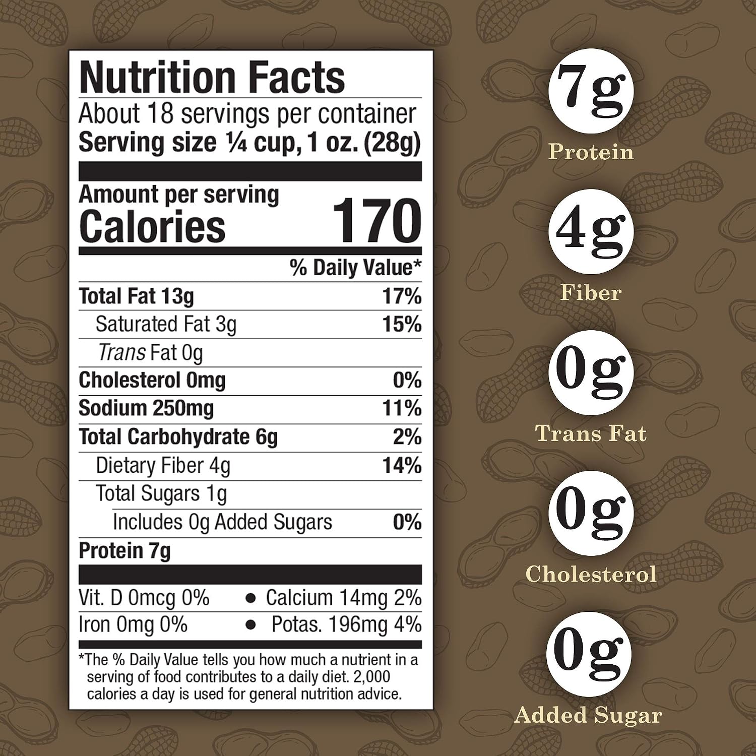 Virginia Diner - Gourmet Natural Extra Large Butter Toasted Virginia Peanuts, 18 Ounce Tin