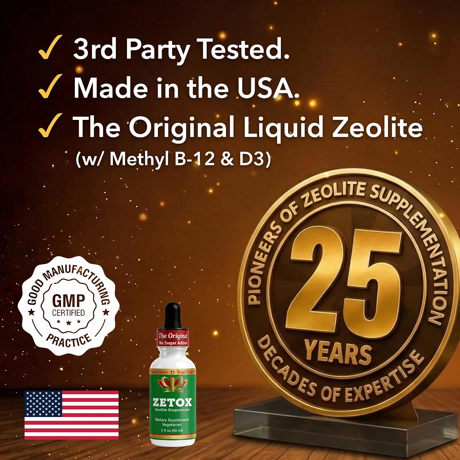 ZETOX | Zeolite Detox for Kids and Adults | Enhanced with Methyl Vitamin B12 and D3 | Premium Grade Liquid Clinoptilolite Zeolite Drops | Supports