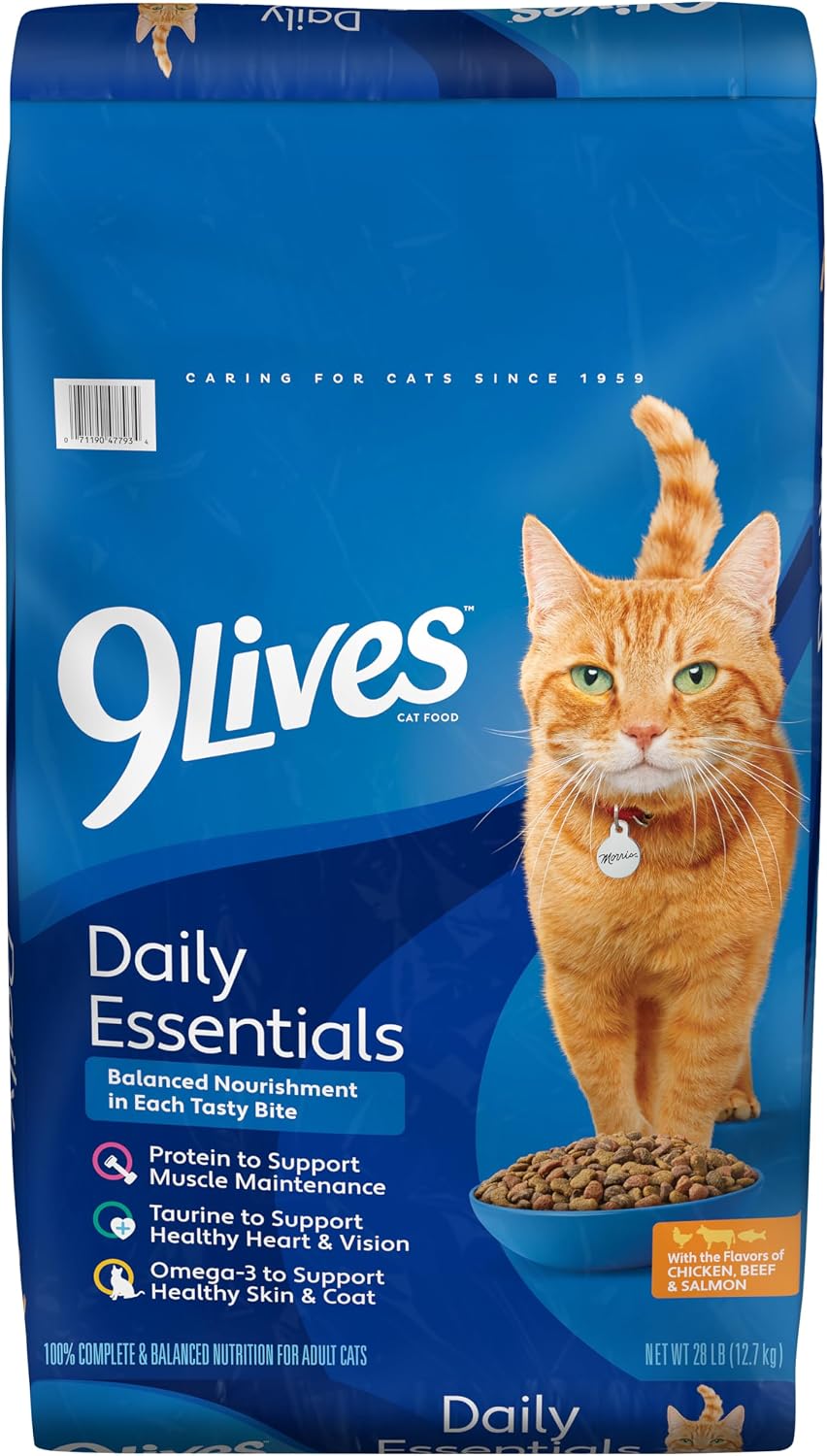 9Lives Daily Essentials Dry Cat Food, 20 Pound Bag
