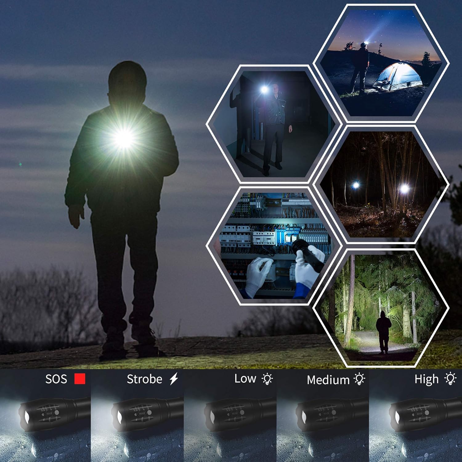 Whaply LED Flashlights